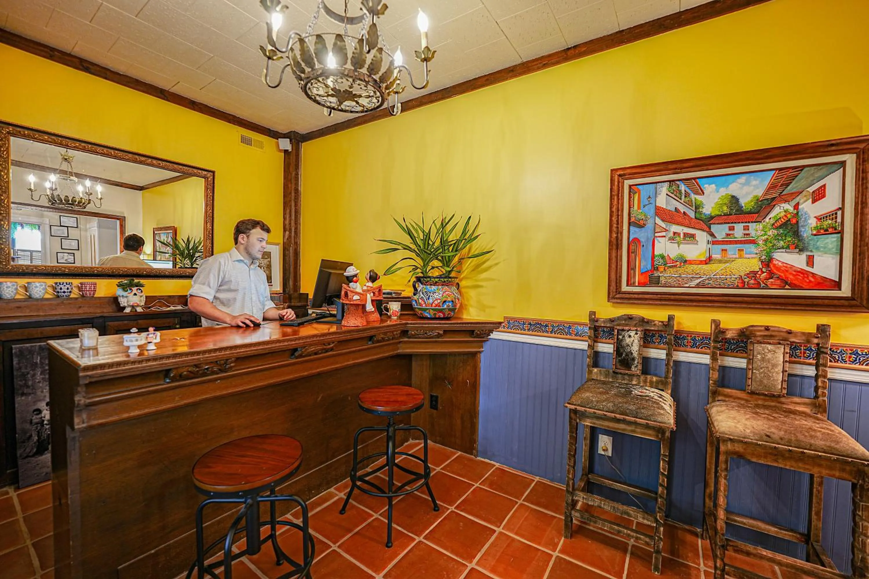Lobby or reception in La Posada