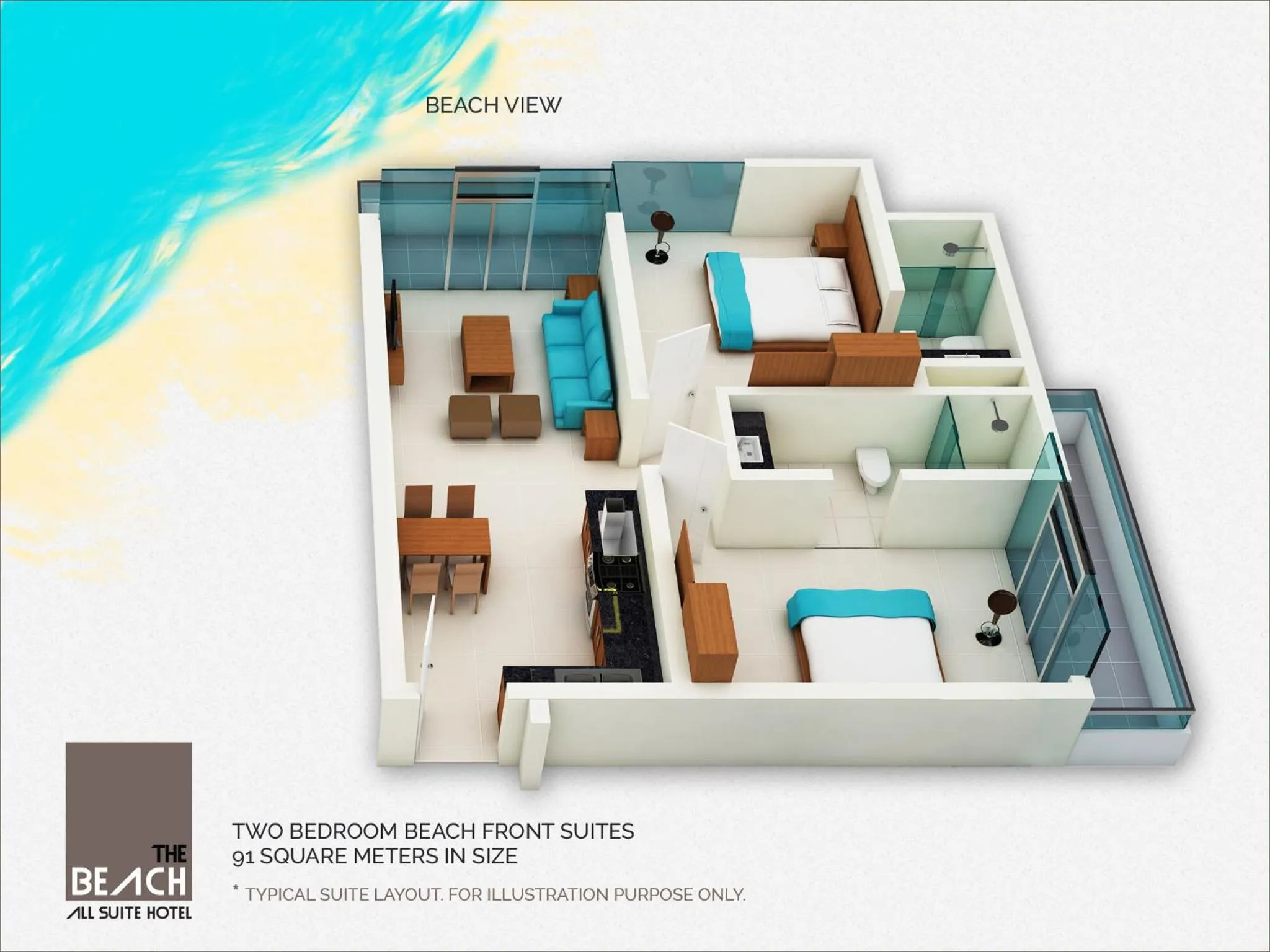 Photo of the whole room in The Beach Apartments