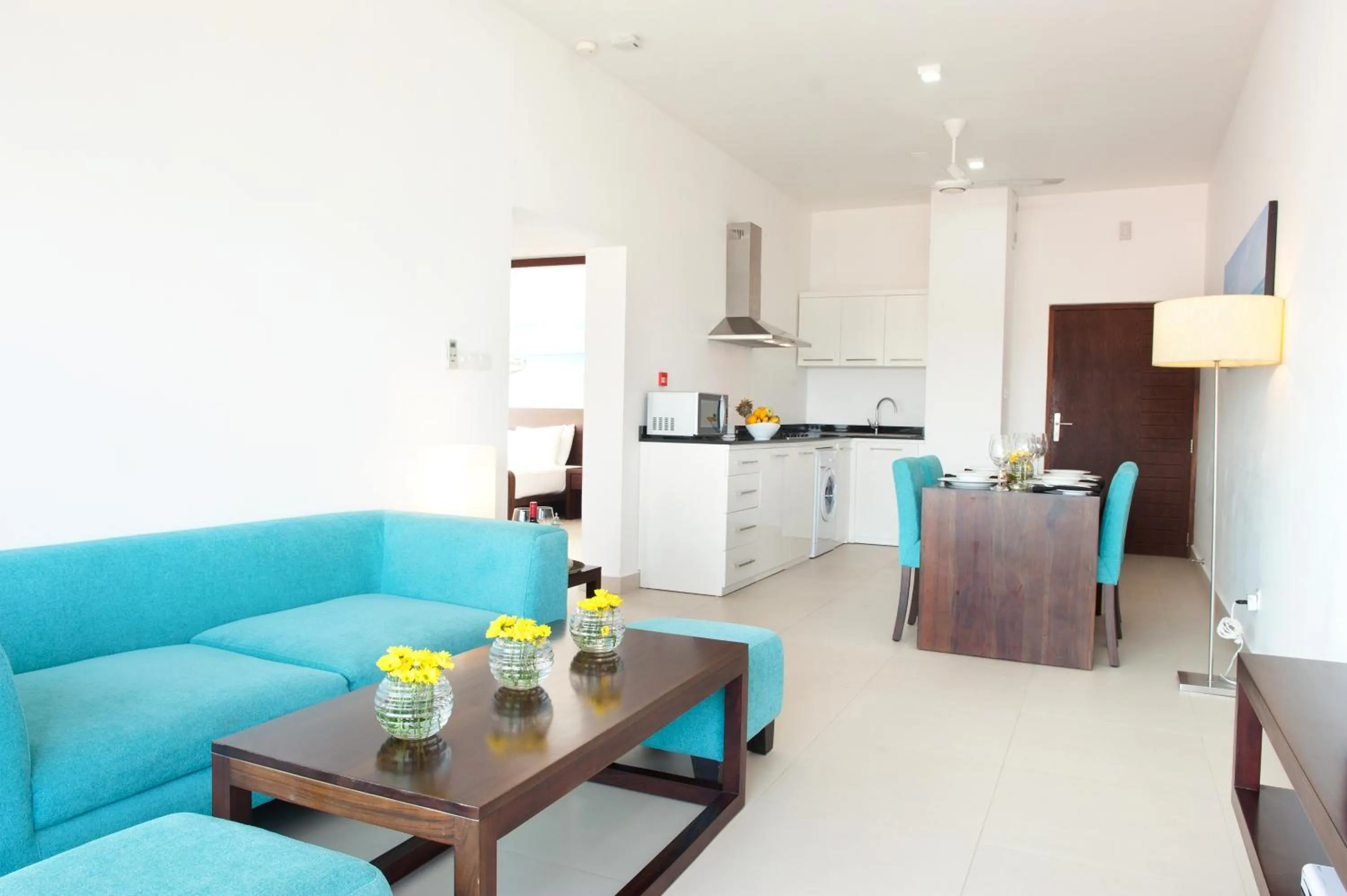 Kitchen or kitchenette in The Beach Apartments