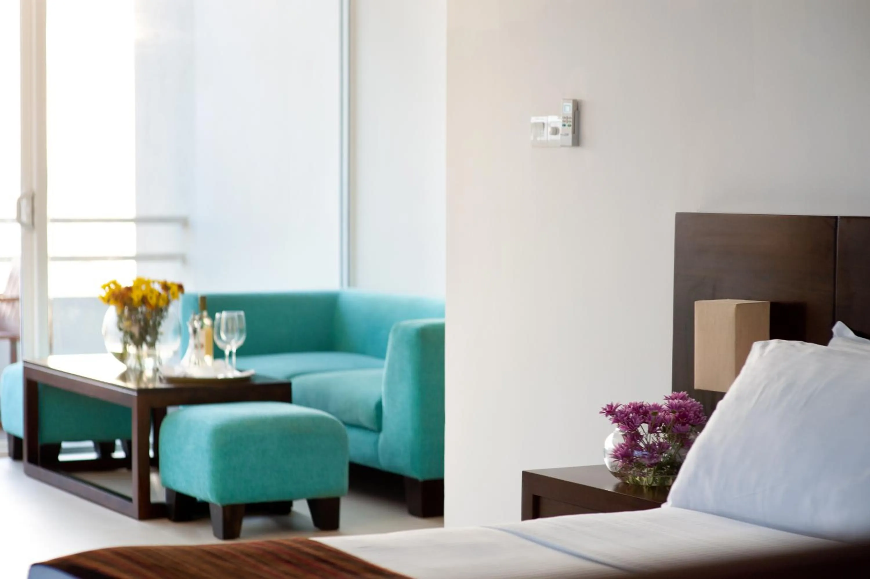 Living room in The Beach Apartments