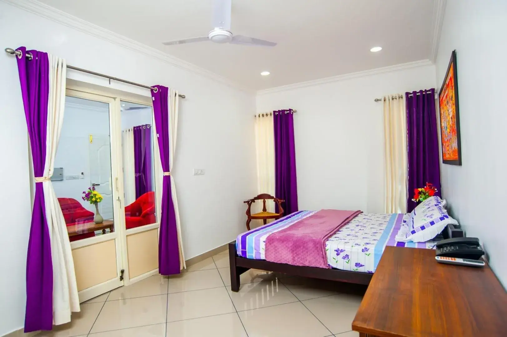 Bed in Vasudevam Premium Suites Bed in Vasudevam Premium Suites