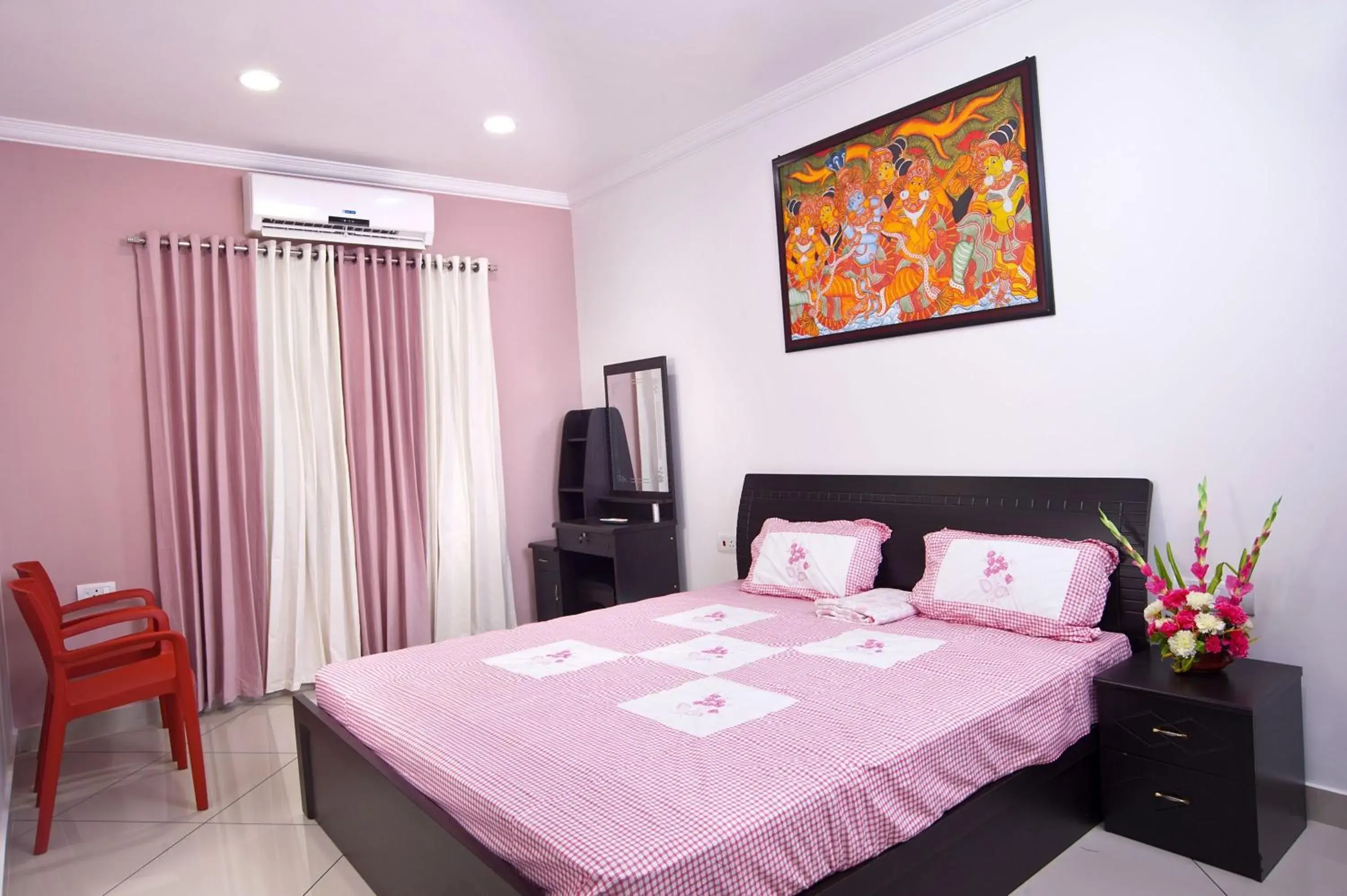 Bed in Vasudevam Premium Suites Bed in Vasudevam Premium Suites