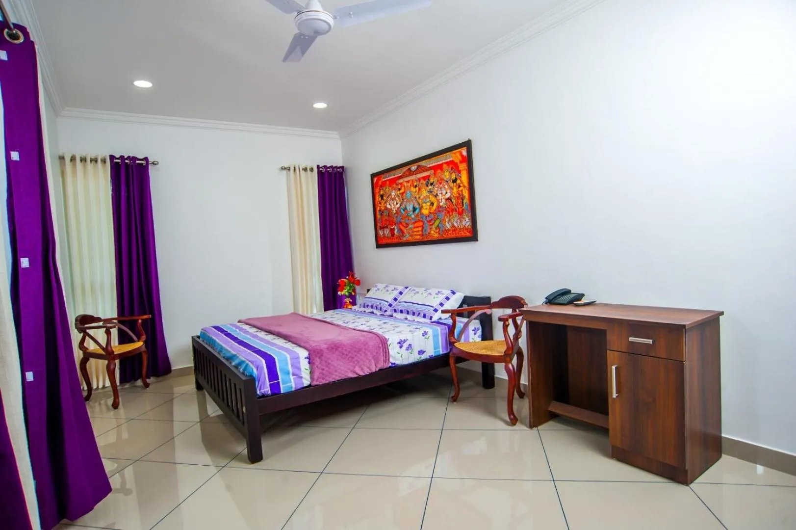 Bed in Vasudevam Premium Suites