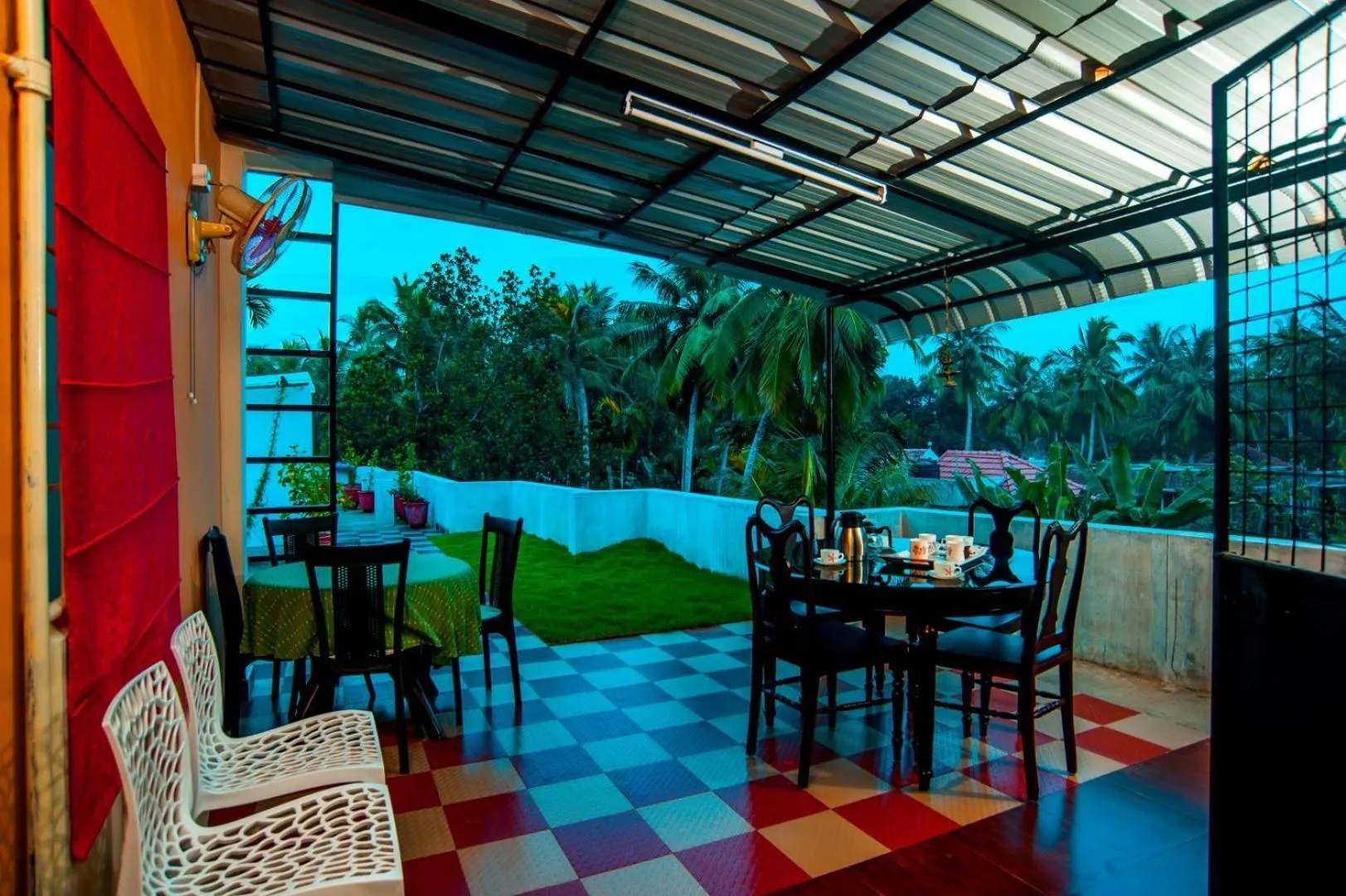 Dining area in Vasudevam Premium Suites