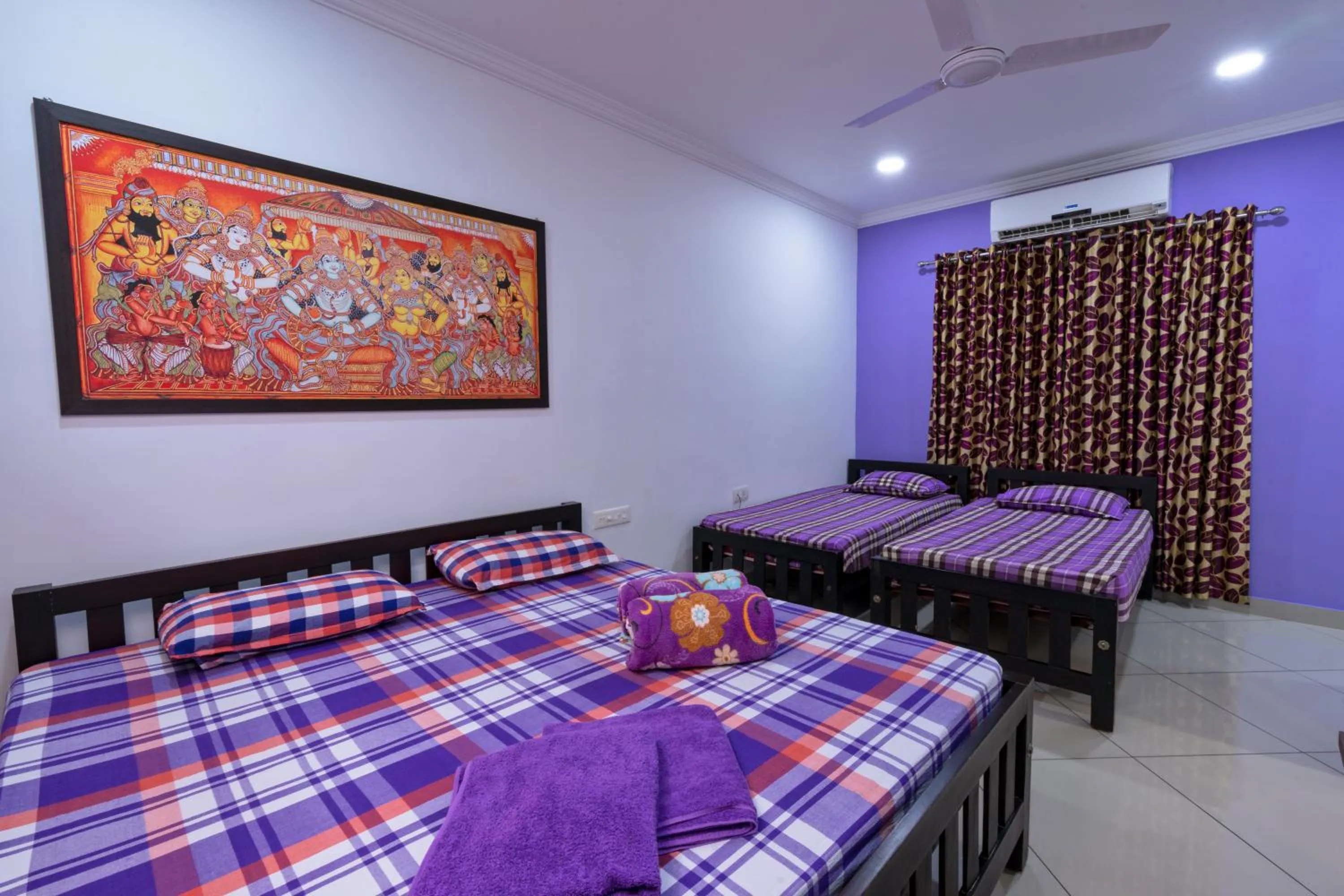 Bed in Vasudevam Premium Suites