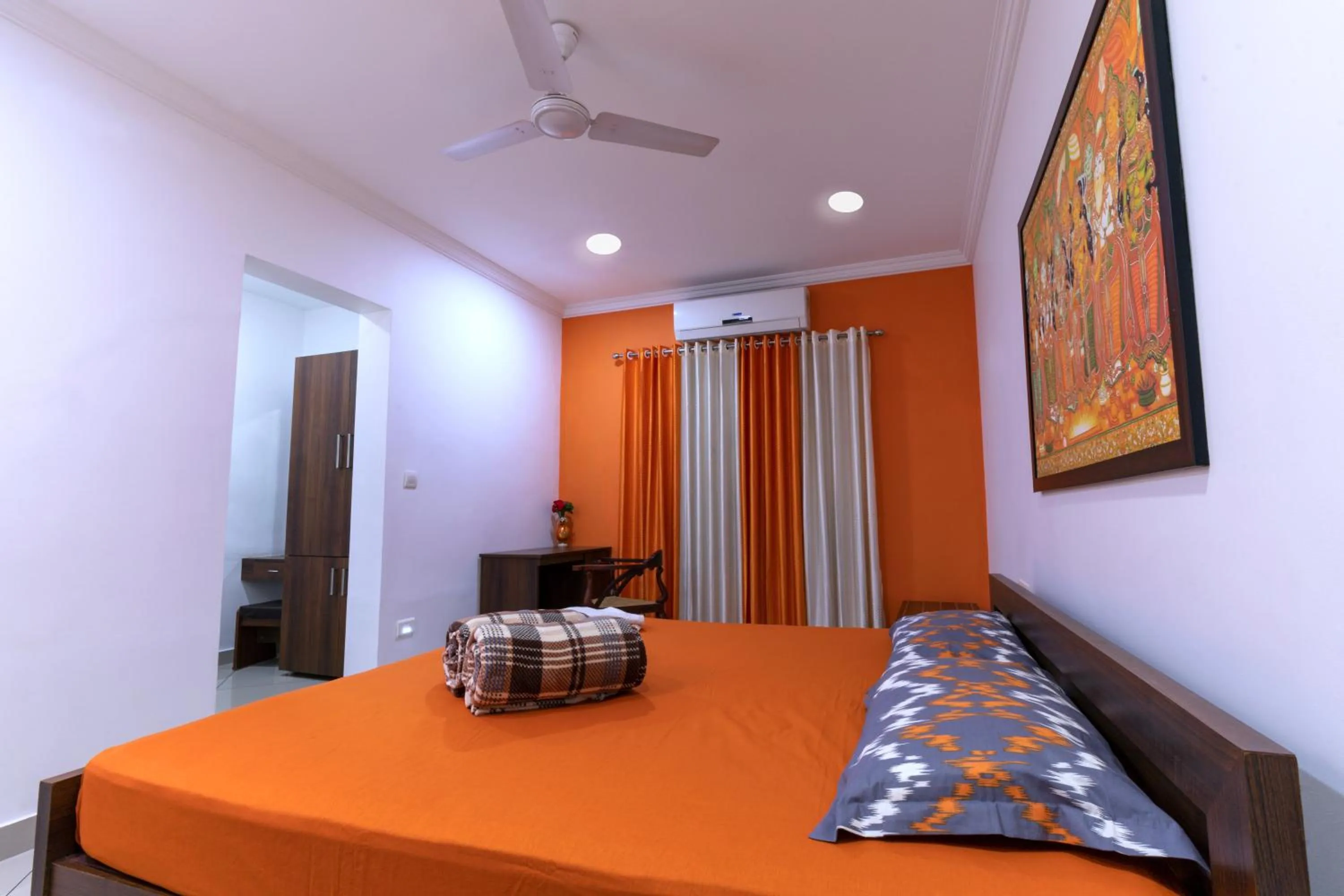 Bedroom, Bed in Vasudevam Premium Suites