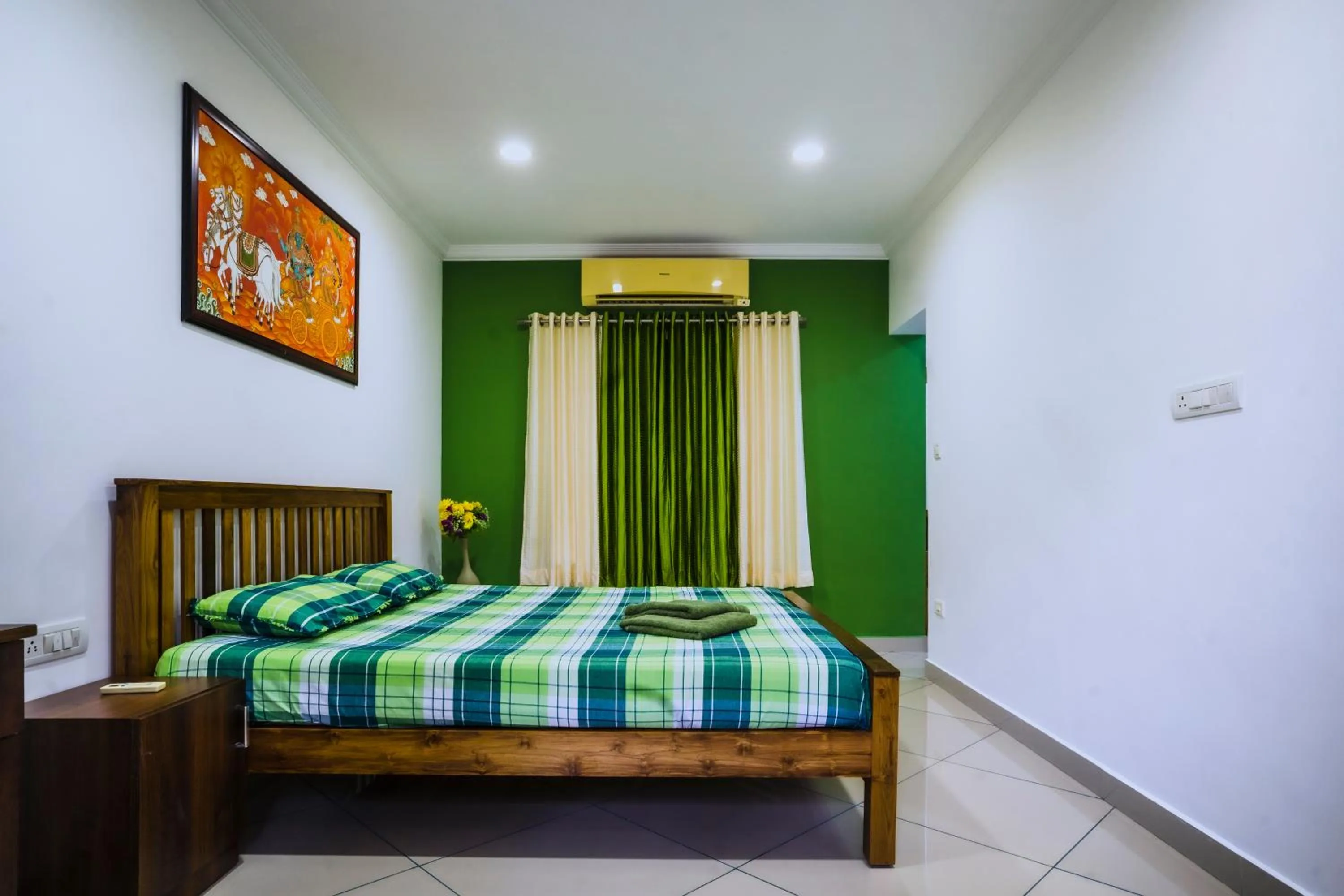 Bedroom, Bed in Vasudevam Premium Suites