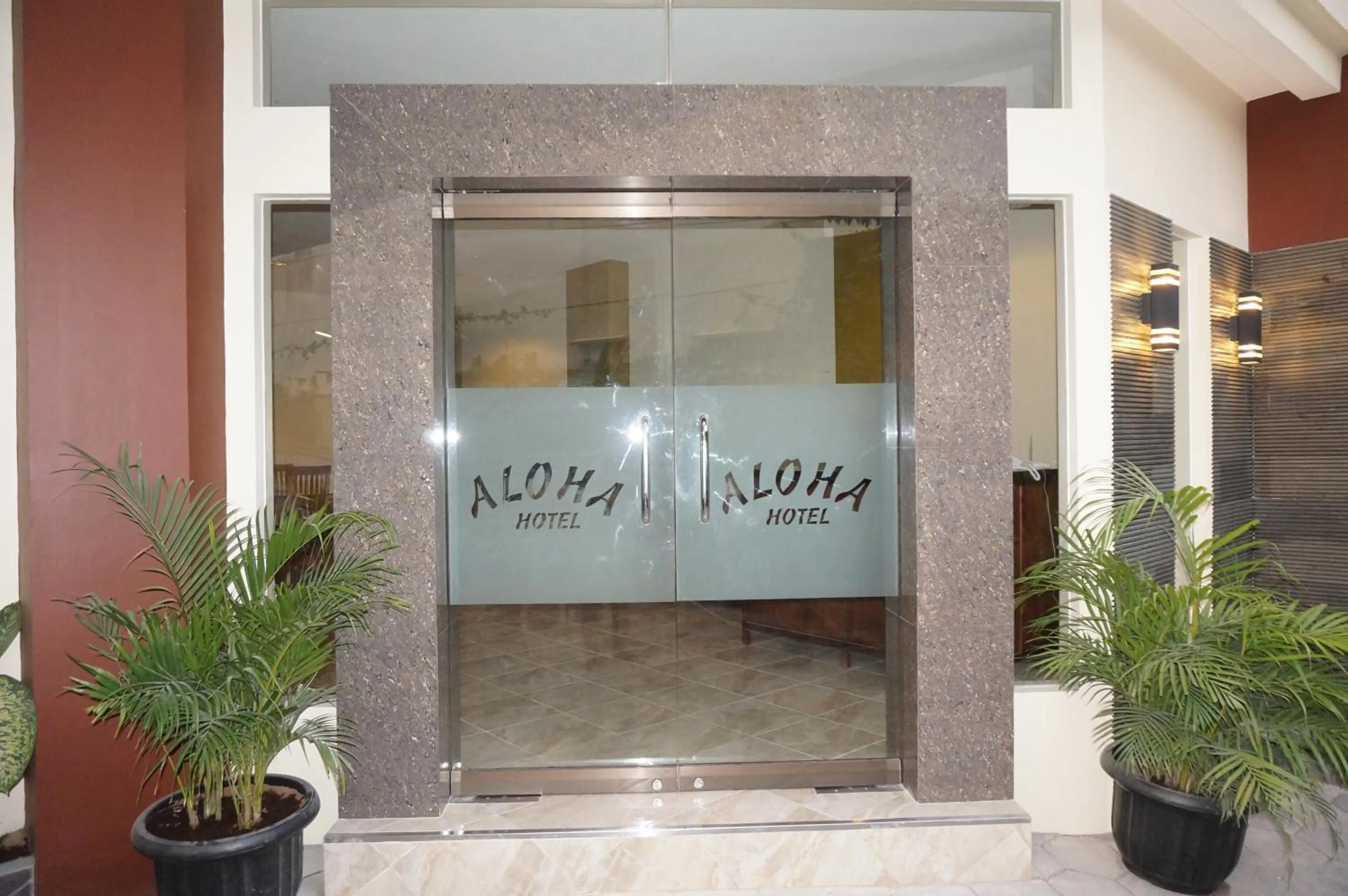 Facade/entrance in Aloha Hotel Yogyakarta