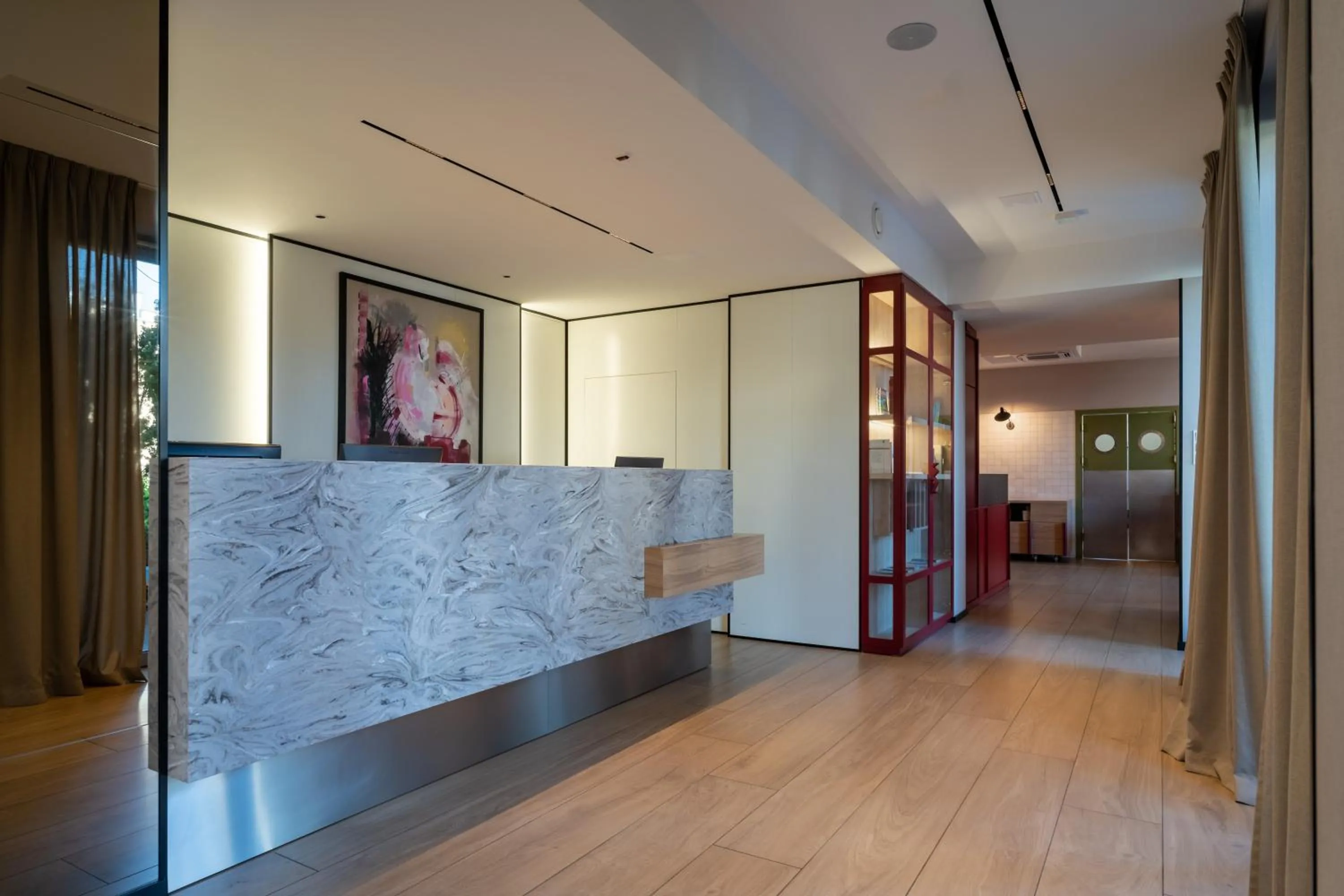 Lobby or reception in Antares Hotel