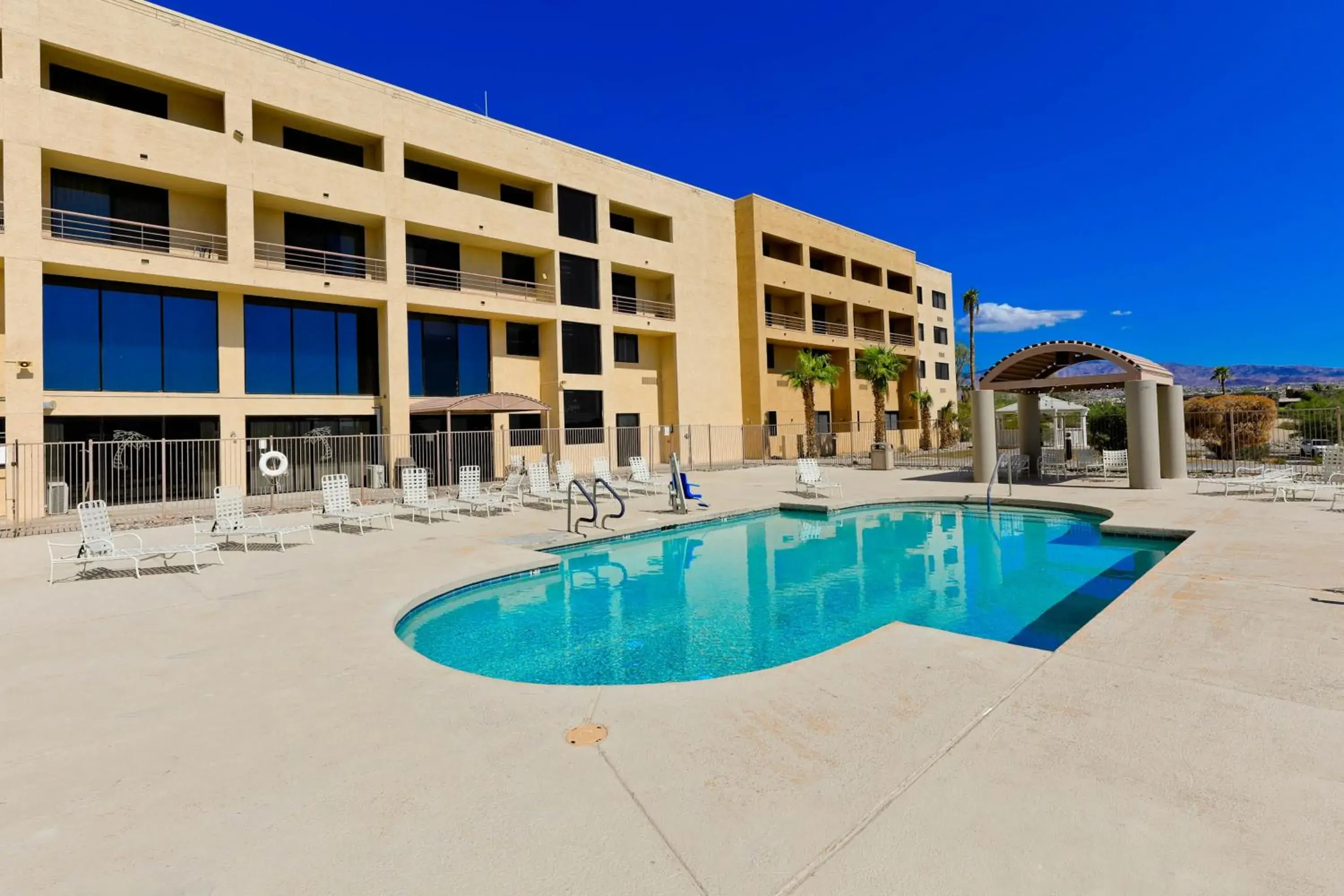 Swimming pool in Studio 6 Suites Lake Havasu City AZ Swimming pool in Studio 6 Suites Lake Havasu City AZ