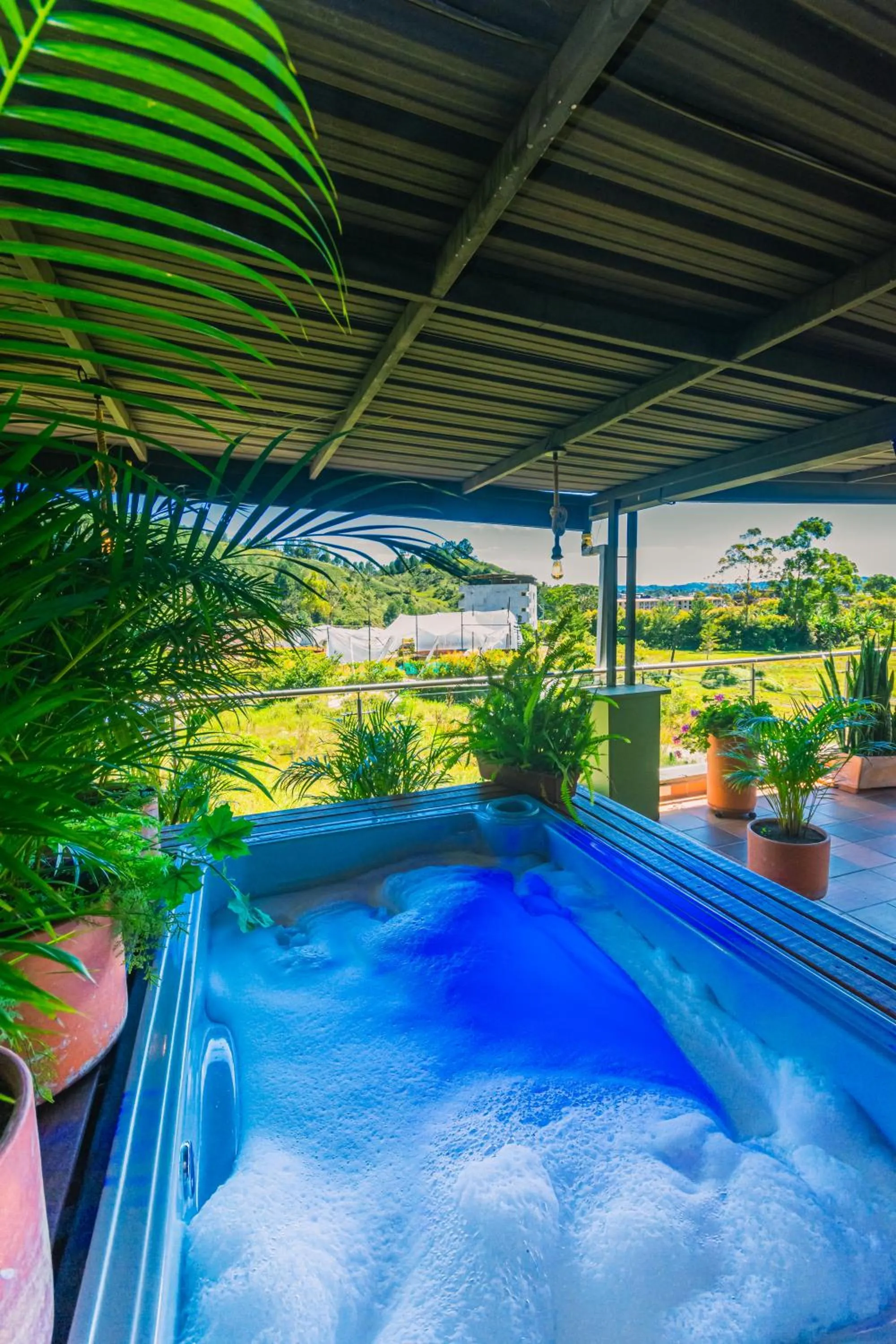 Hot Tub in Hotel Bambu Guatape