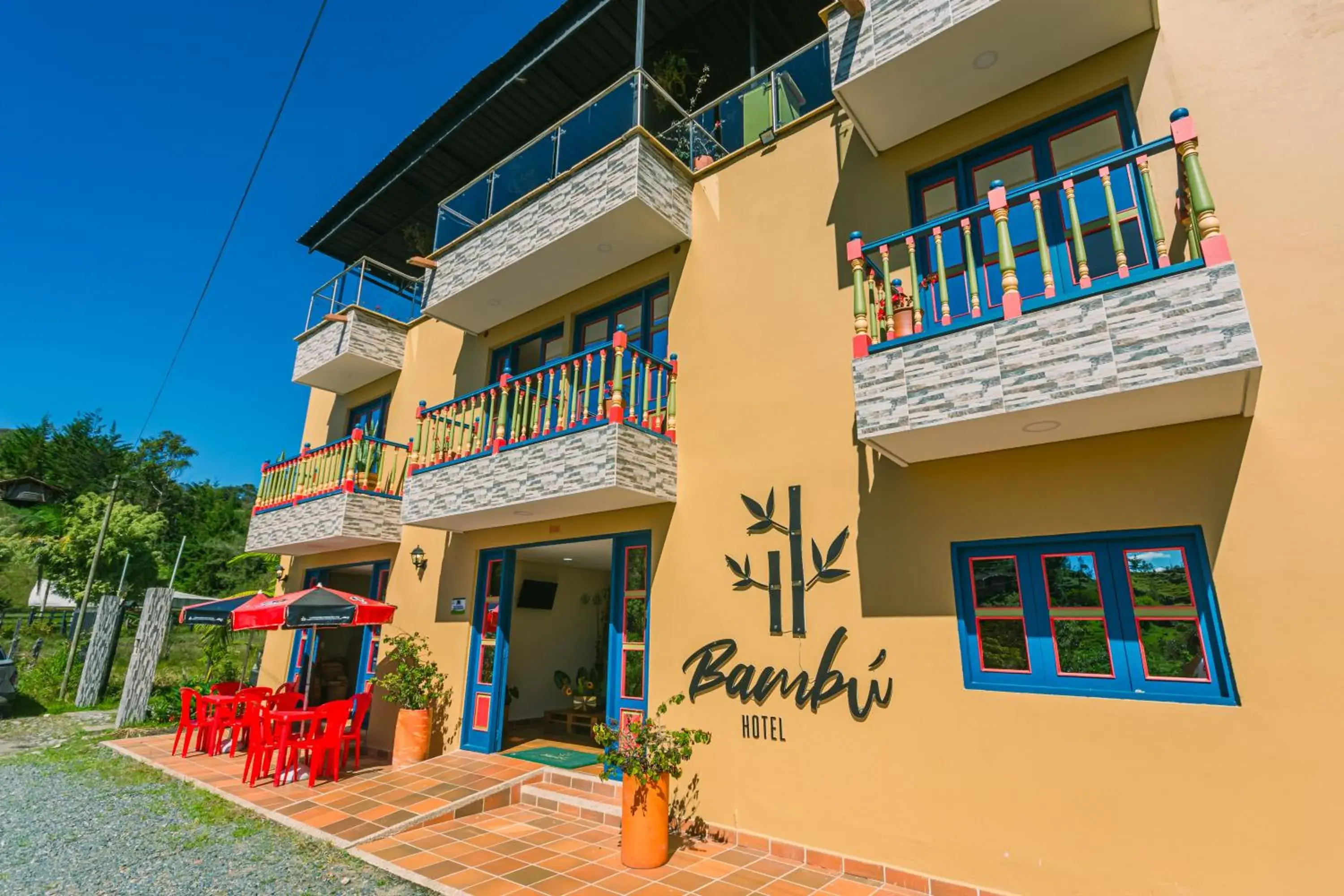 Property building in Hotel Bambu Guatape Property building in Hotel Bambu Guatape