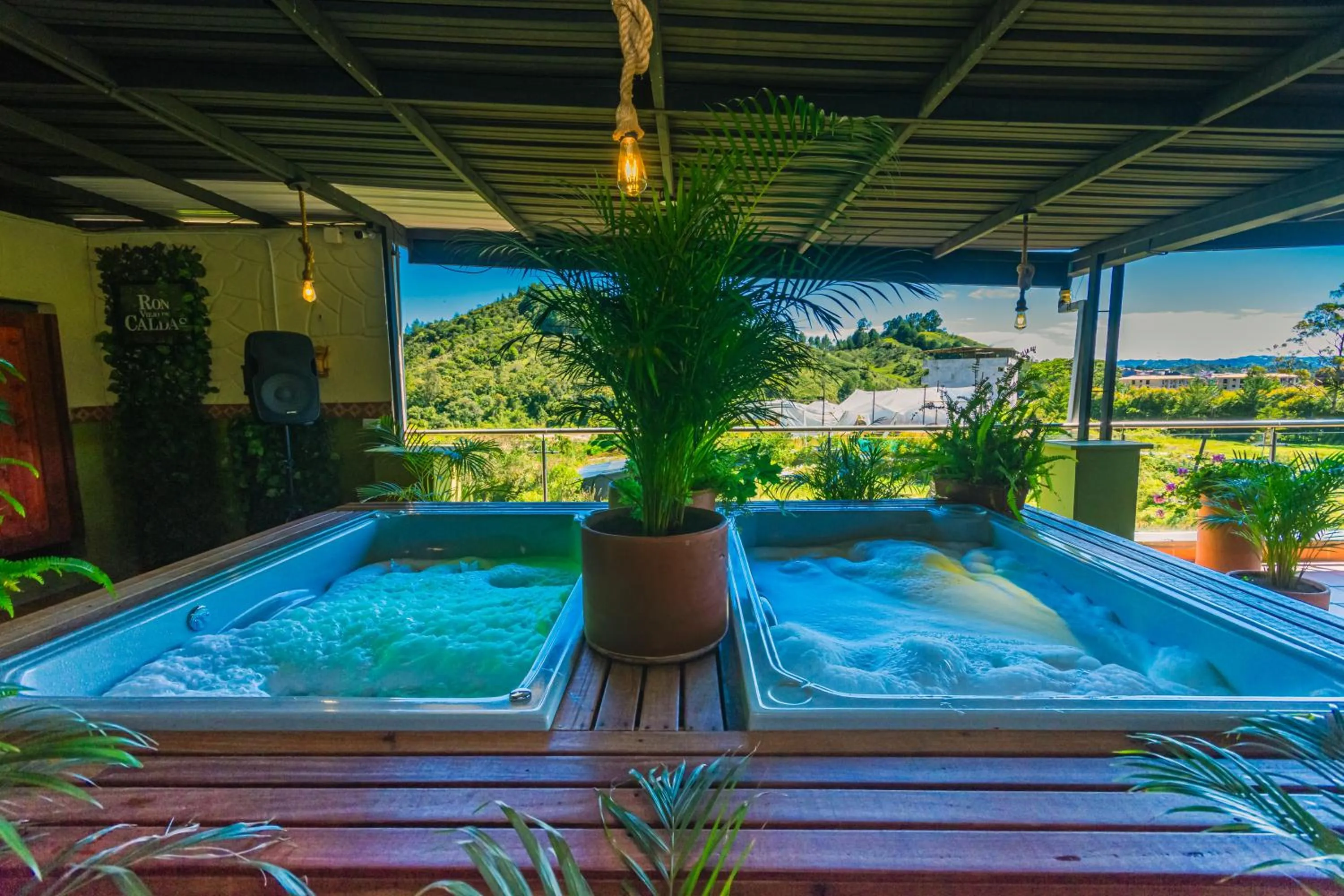 Hot Tub in Hotel Bambu Guatape