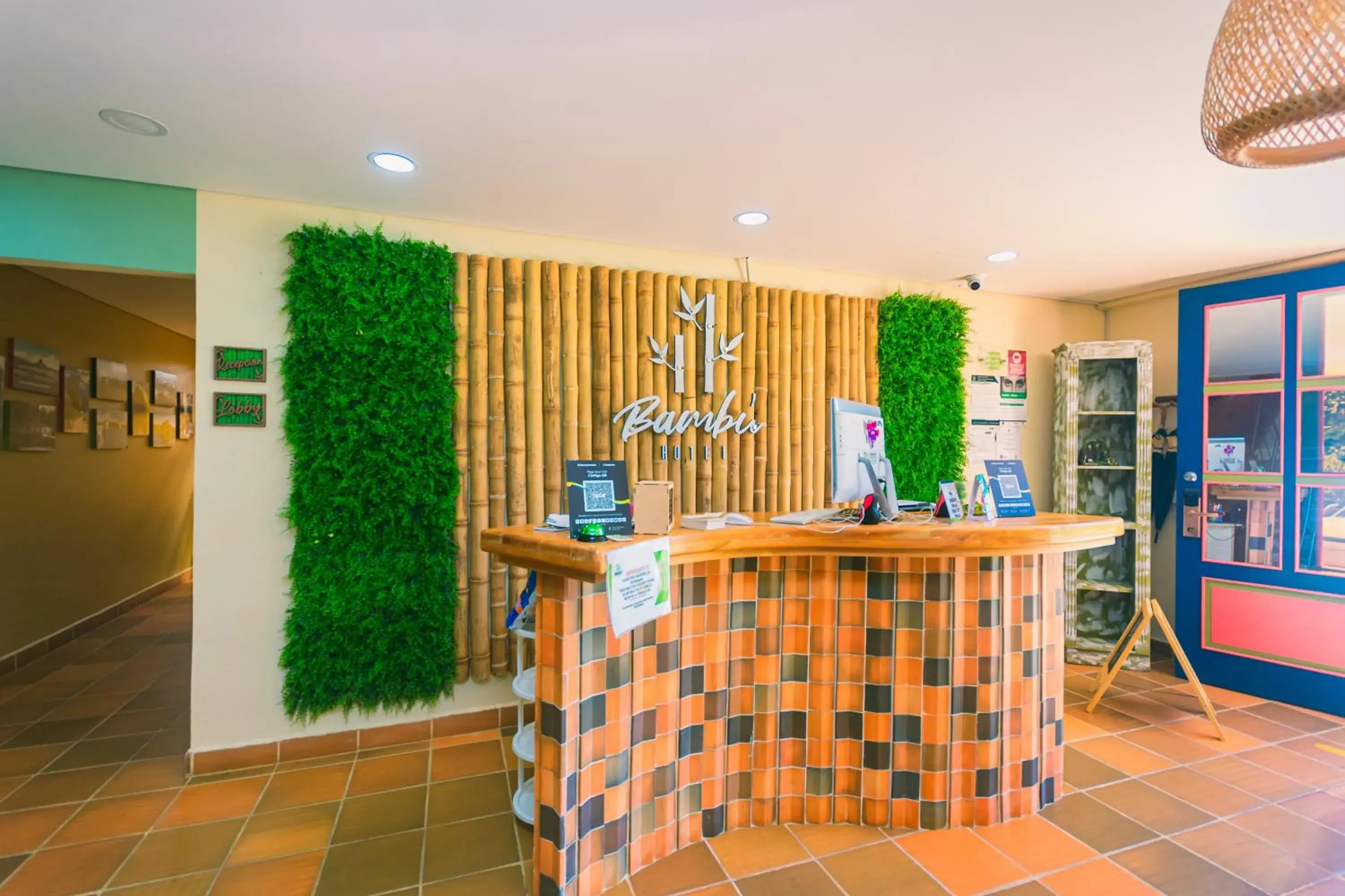 Lobby or reception in Hotel Bambu Guatape Lobby or reception in Hotel Bambu Guatape