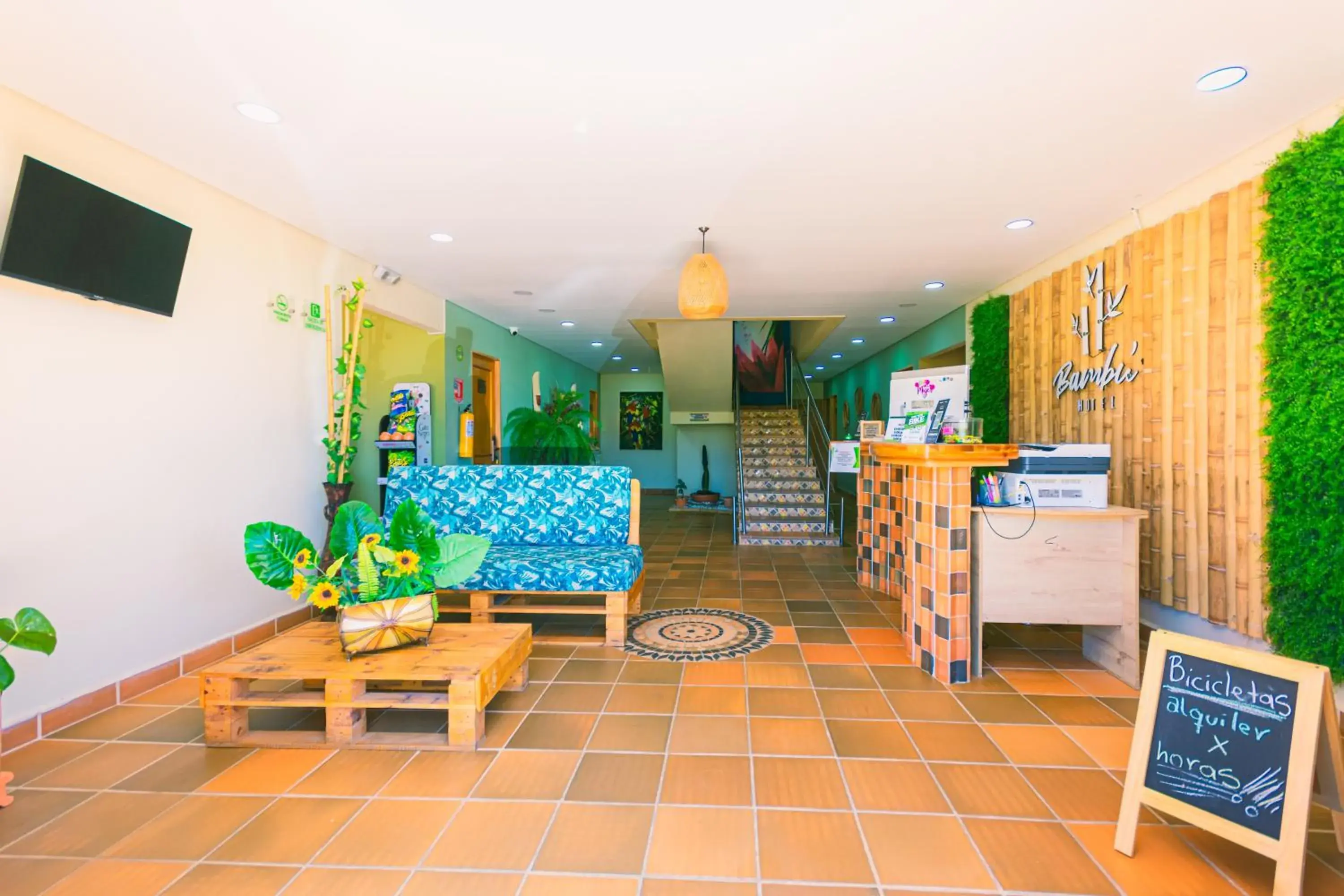 Lobby or reception in Hotel Bambu Guatape Lobby or reception in Hotel Bambu Guatape