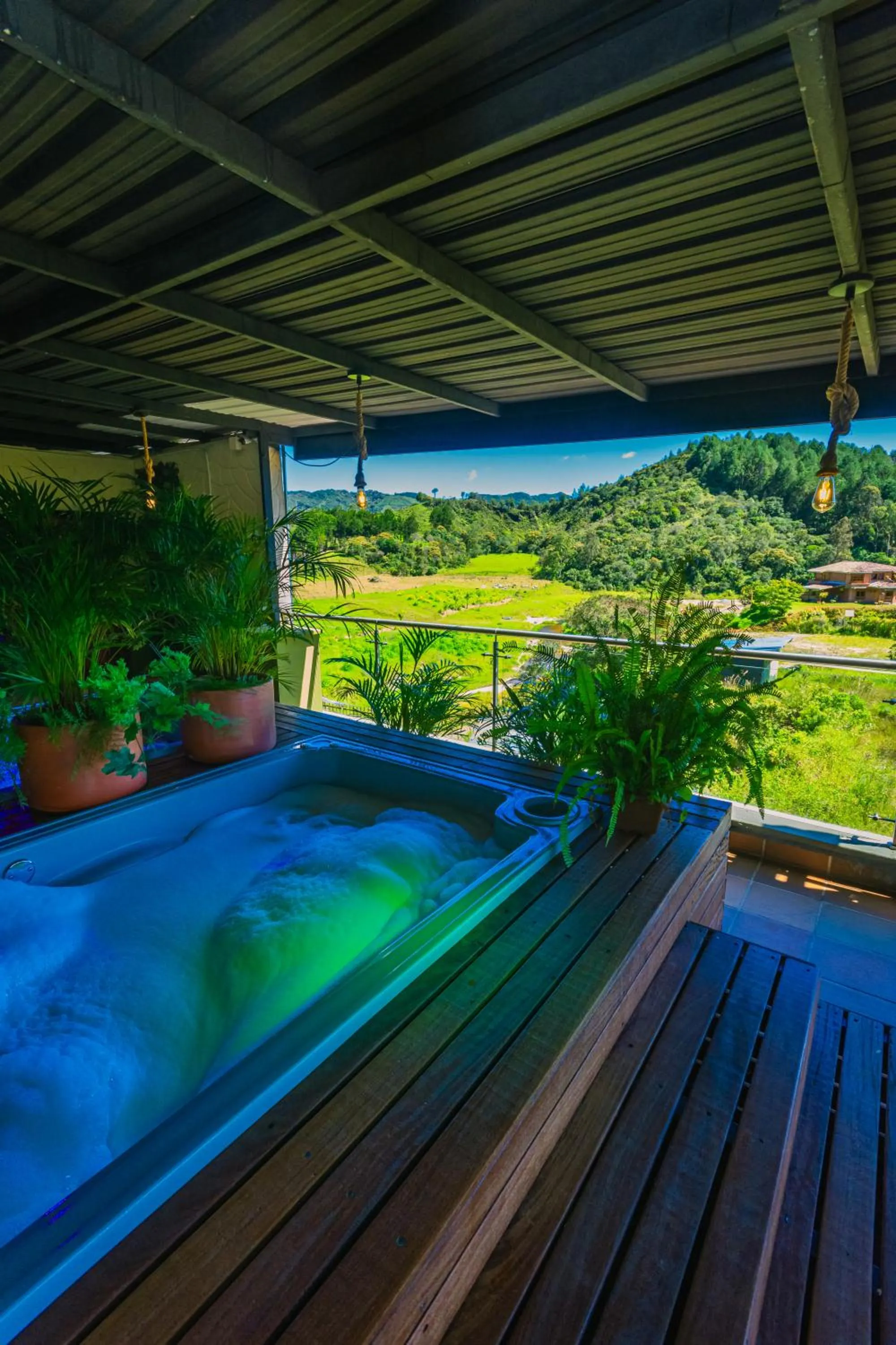 Hot Tub in Hotel Bambu Guatape