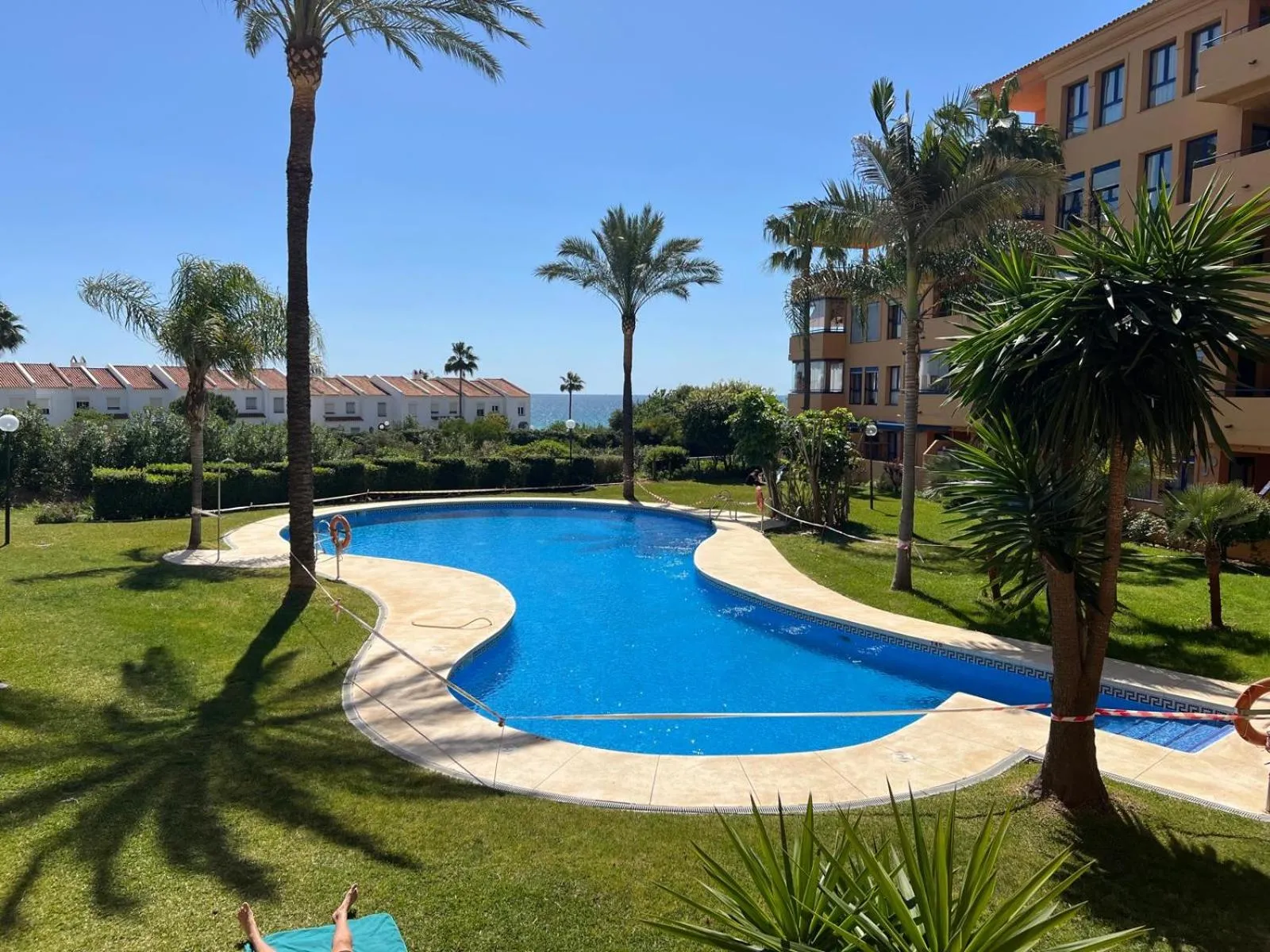 Pool view in La Aldea