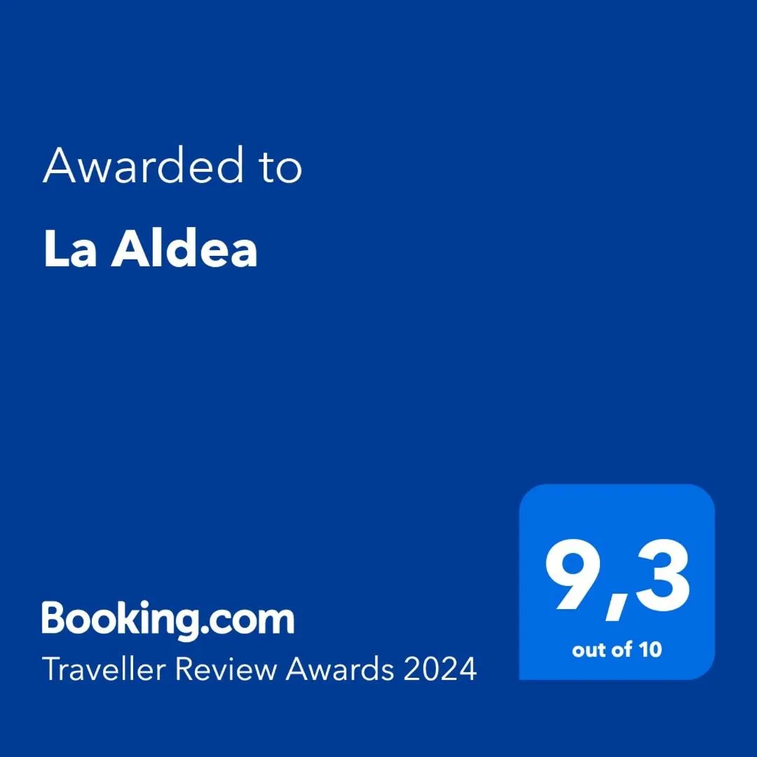 Certificate/Award in La Aldea