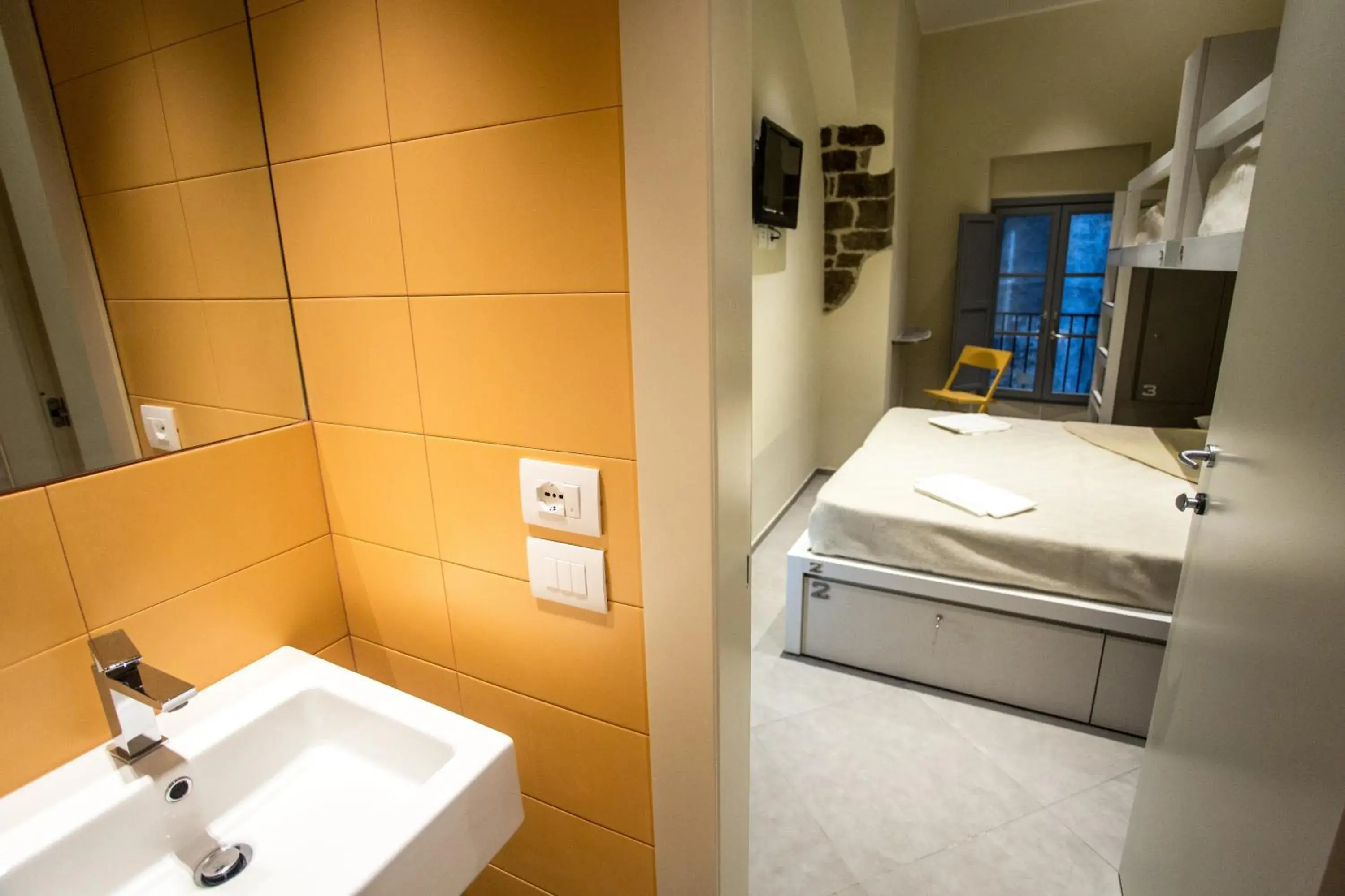 Double or Twin Room in Little Italy Hostel Ex Chiesa S Donato Double or Twin Room in Little Italy Hostel Ex Chiesa S Donato