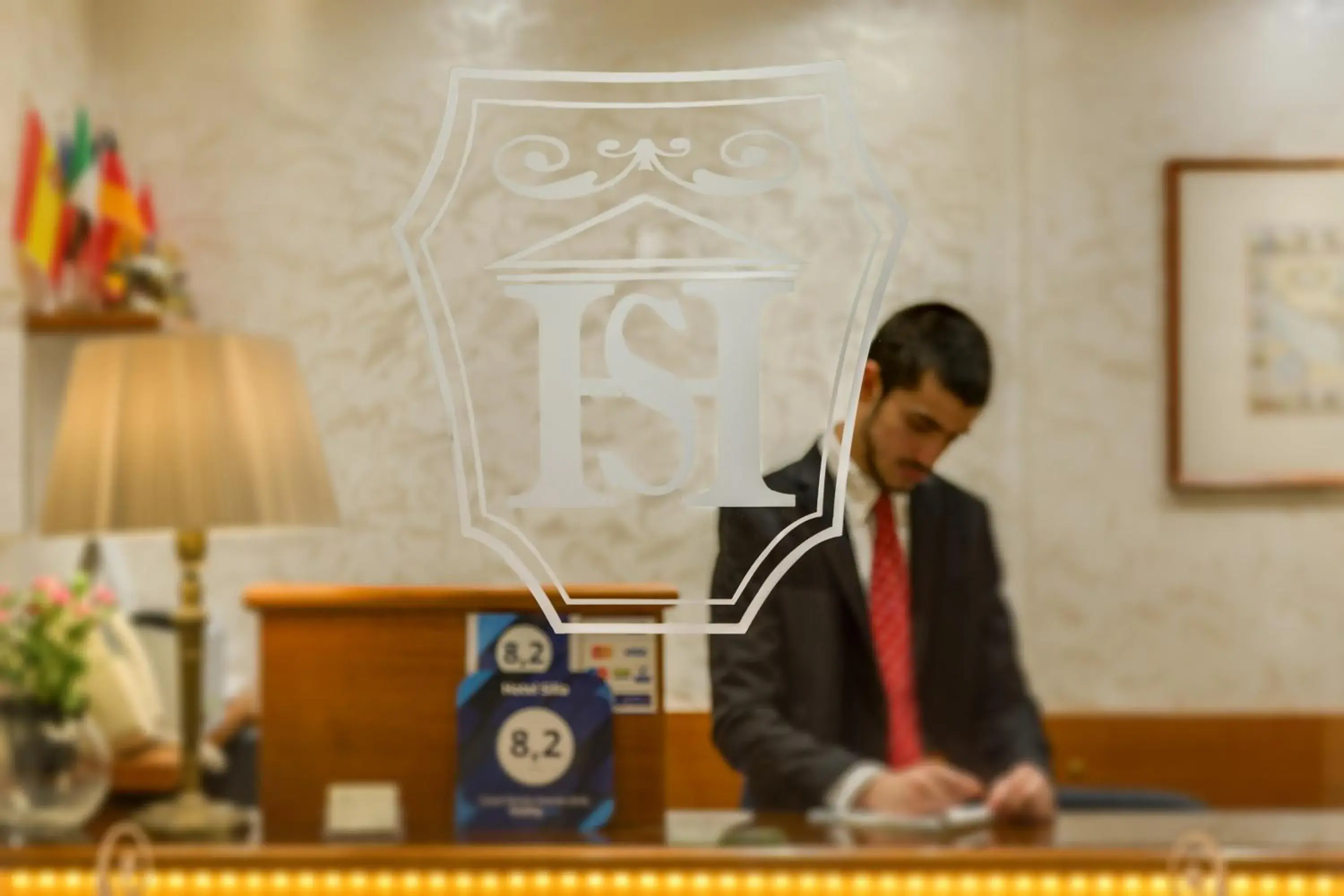 Lobby or reception in Hotel Silla Lobby or reception in Hotel Silla