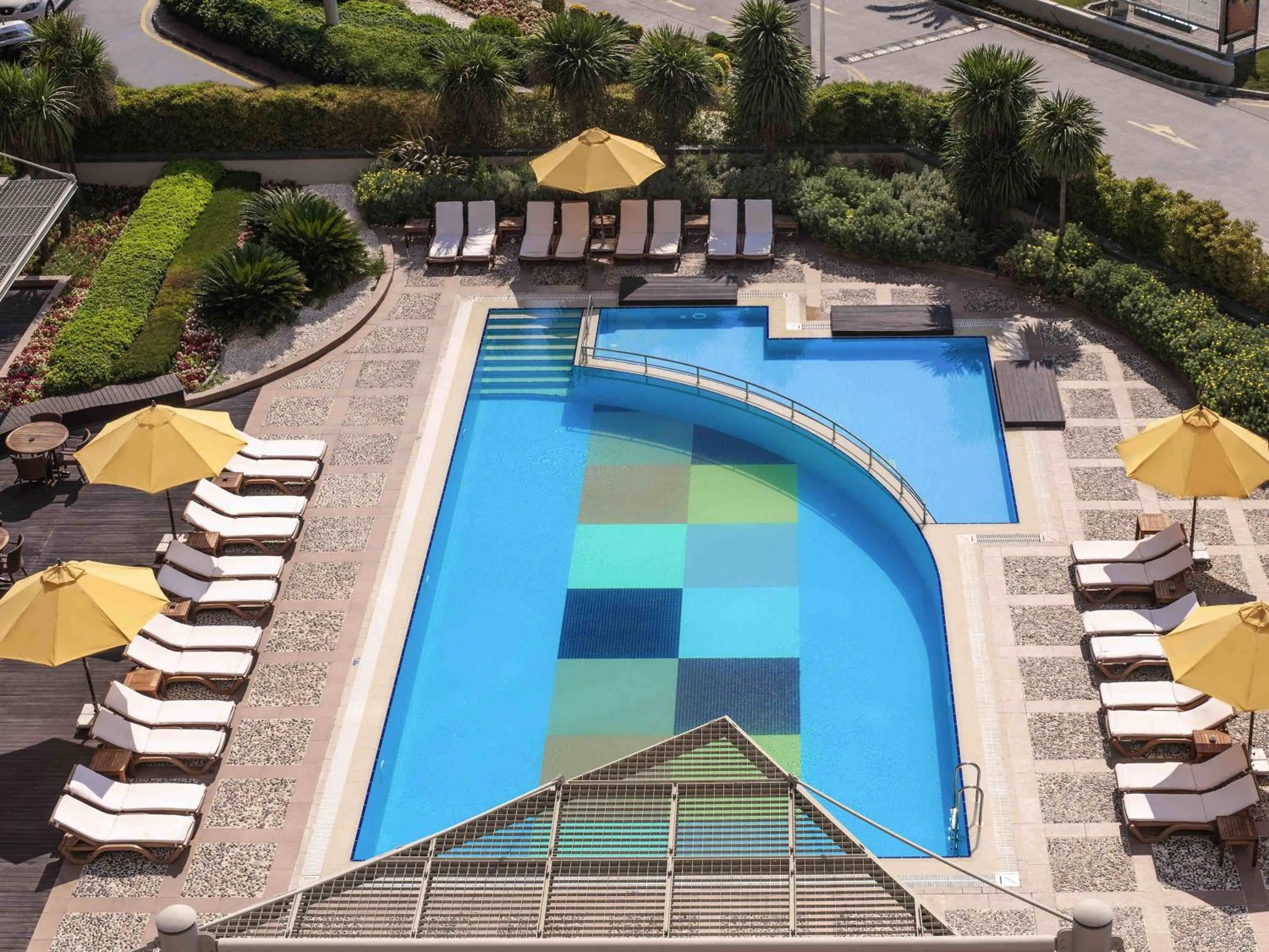 Pool view in Novotel Istanbul Zeytinburnu