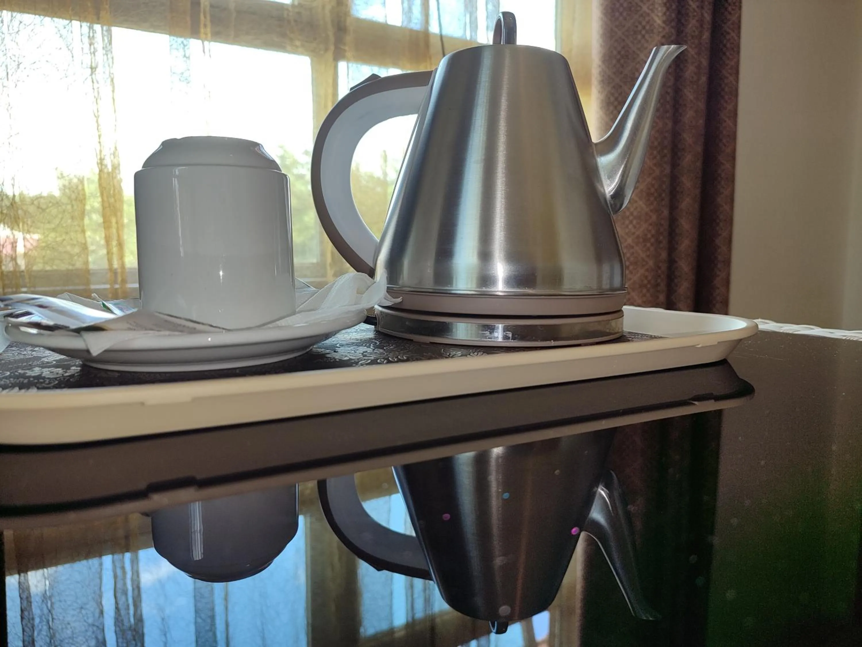Coffee/tea facilities in Garden Courts Hotel Masaka