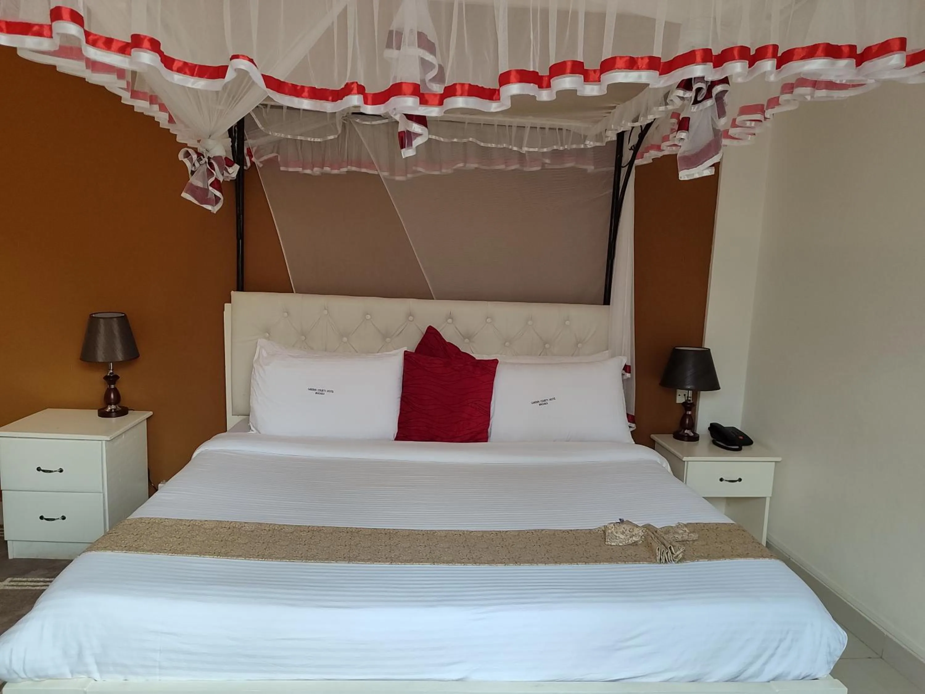 Bed in Garden Courts Hotel Masaka