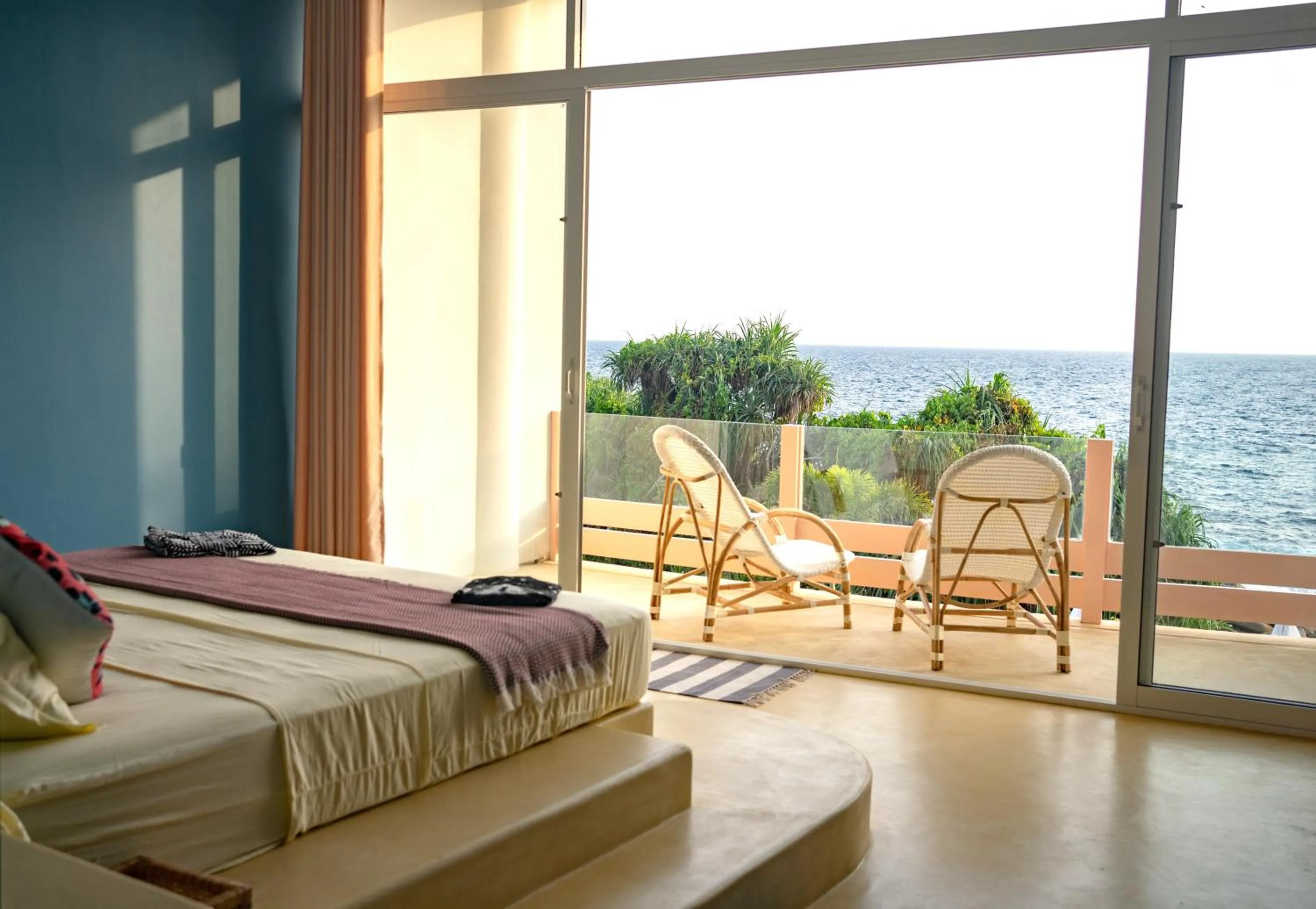 Balcony/Terrace, Bed in Belika Beach