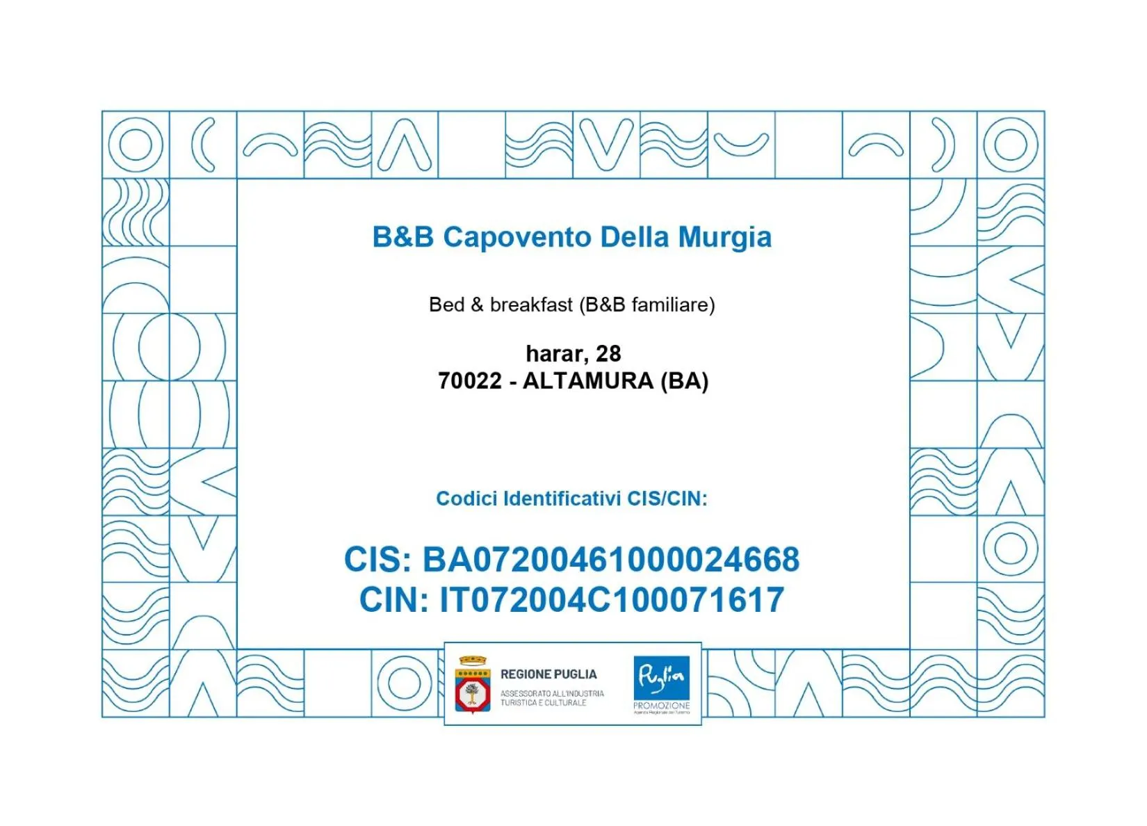 B&B Capovento Della Murgia