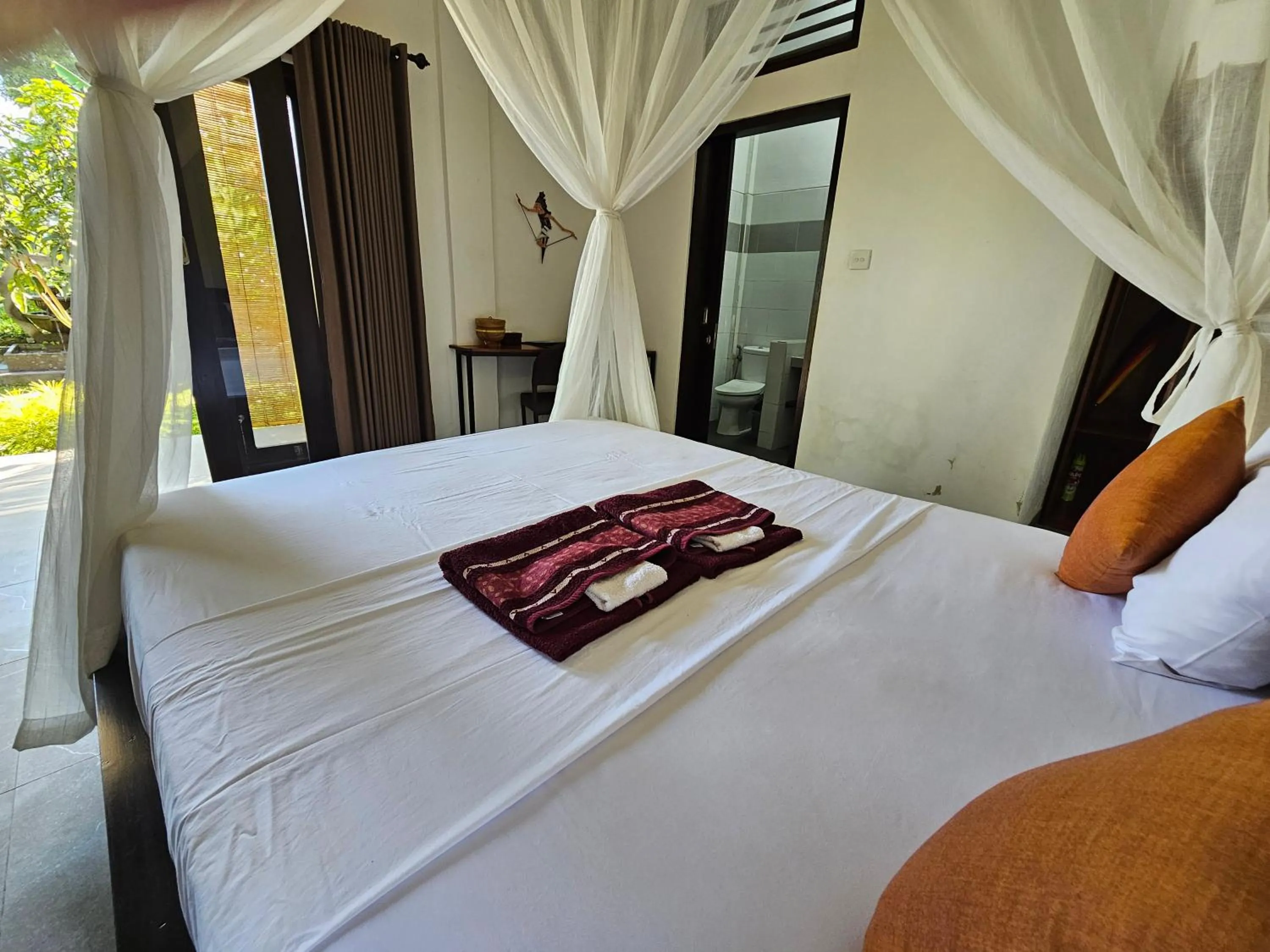 View (from property/room), Bed in Villa Markisa Pakisan