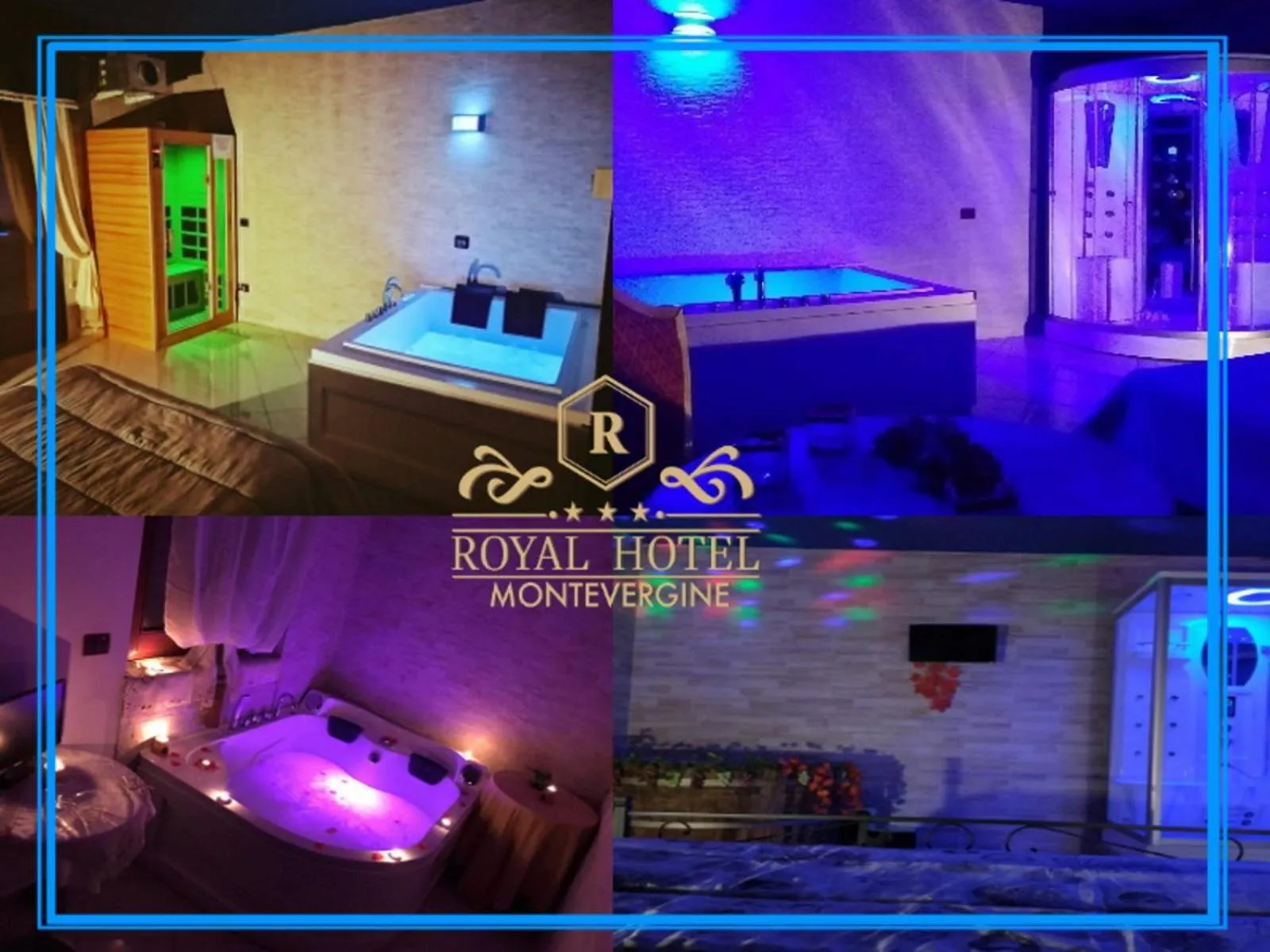 Hot Tub, Bed in Royal Hotel Montevergine
