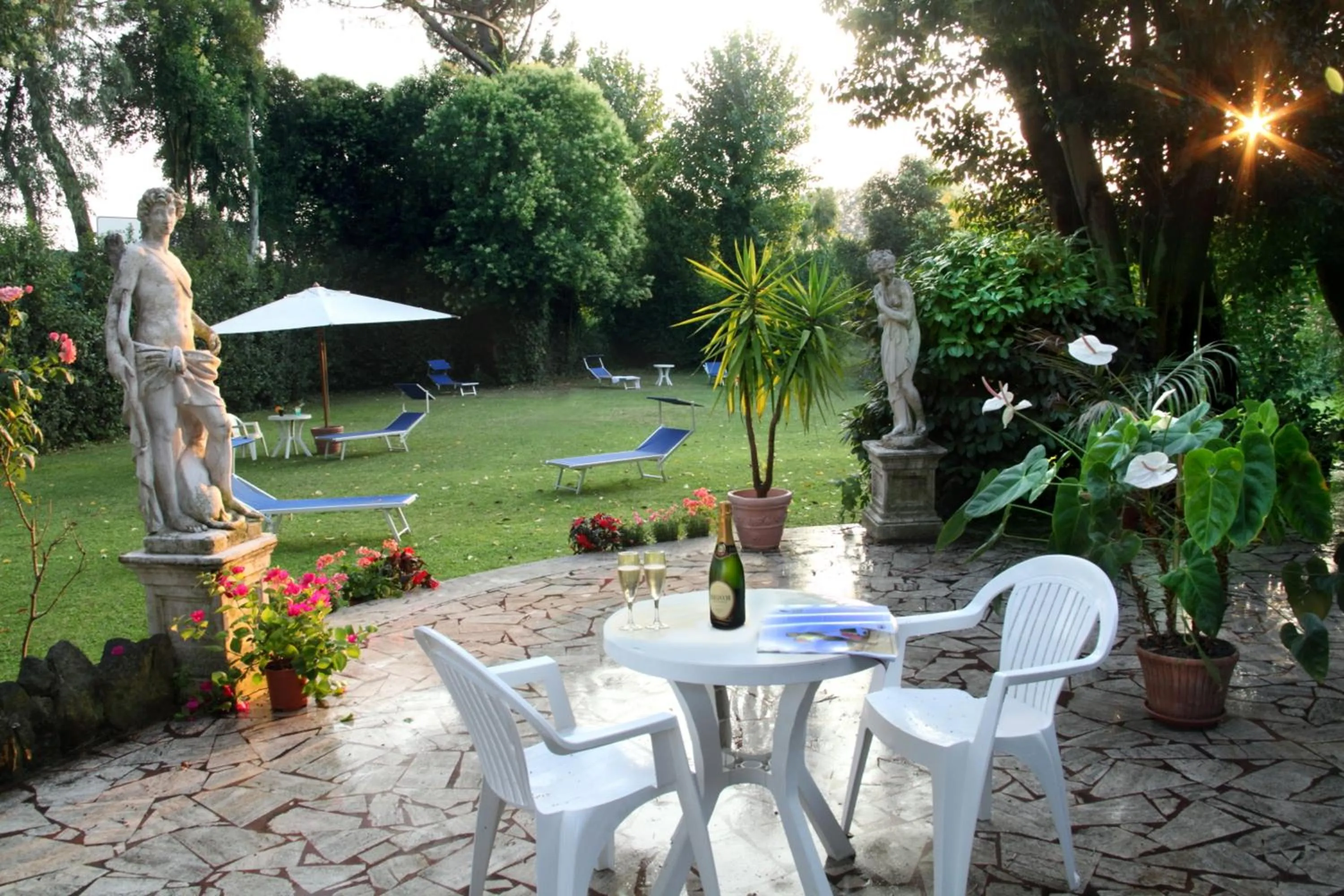 Garden in Hotel Romulus