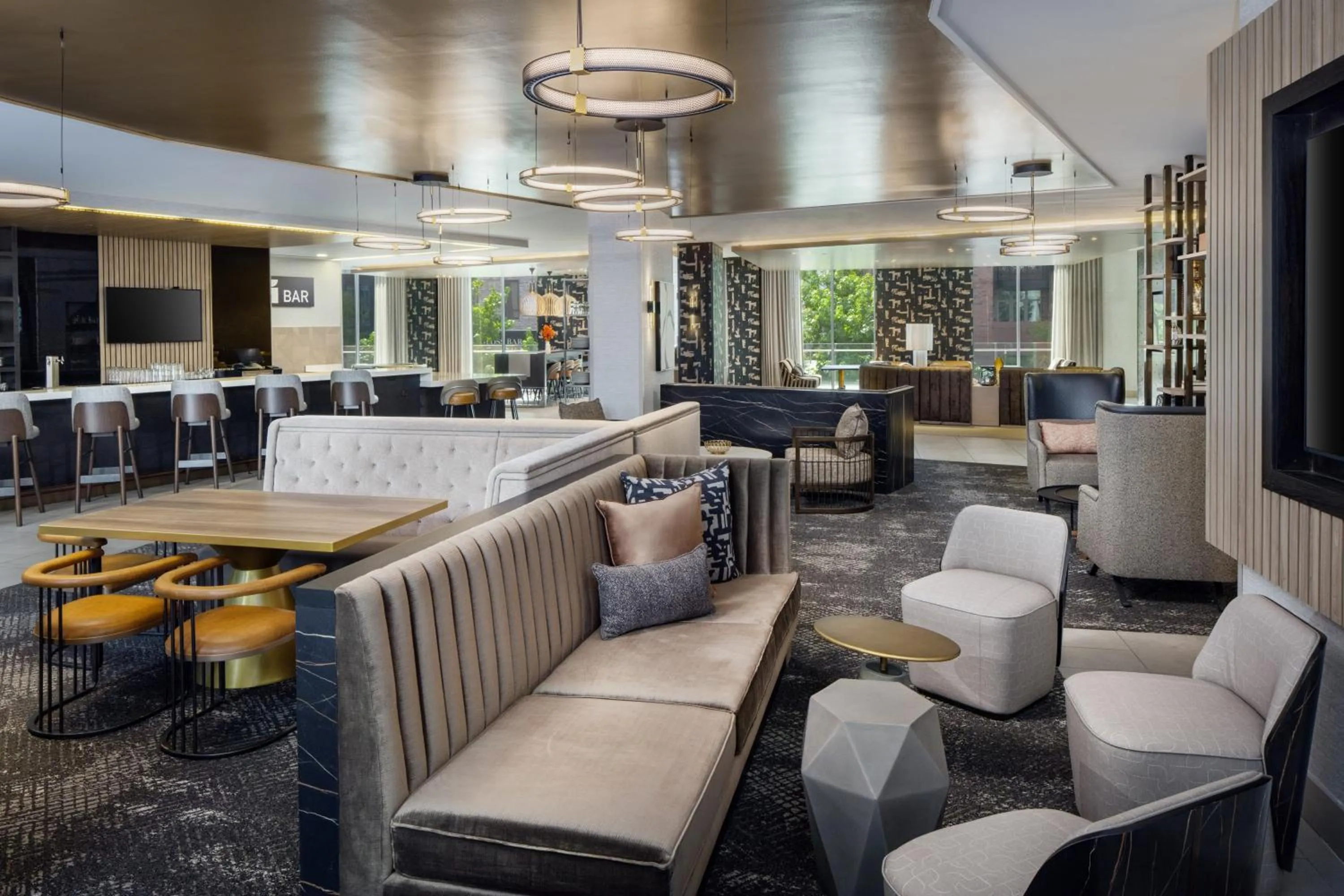 Living room in Hyatt House Washington DC Downtown Convention Center