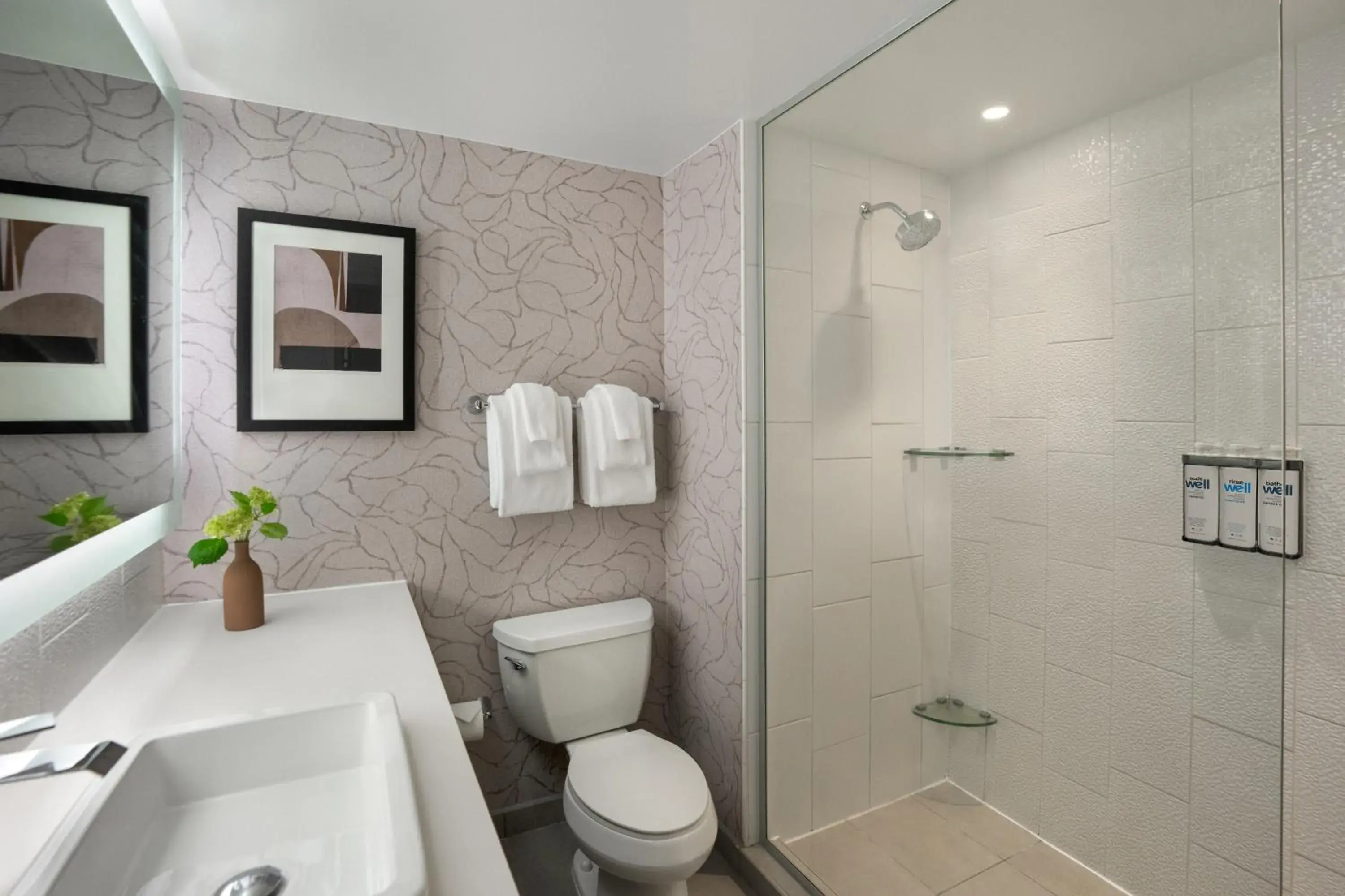 Bathroom in Hyatt House Washington DC Downtown Convention Center Bathroom in Hyatt House Washington DC Downtown Convention Center