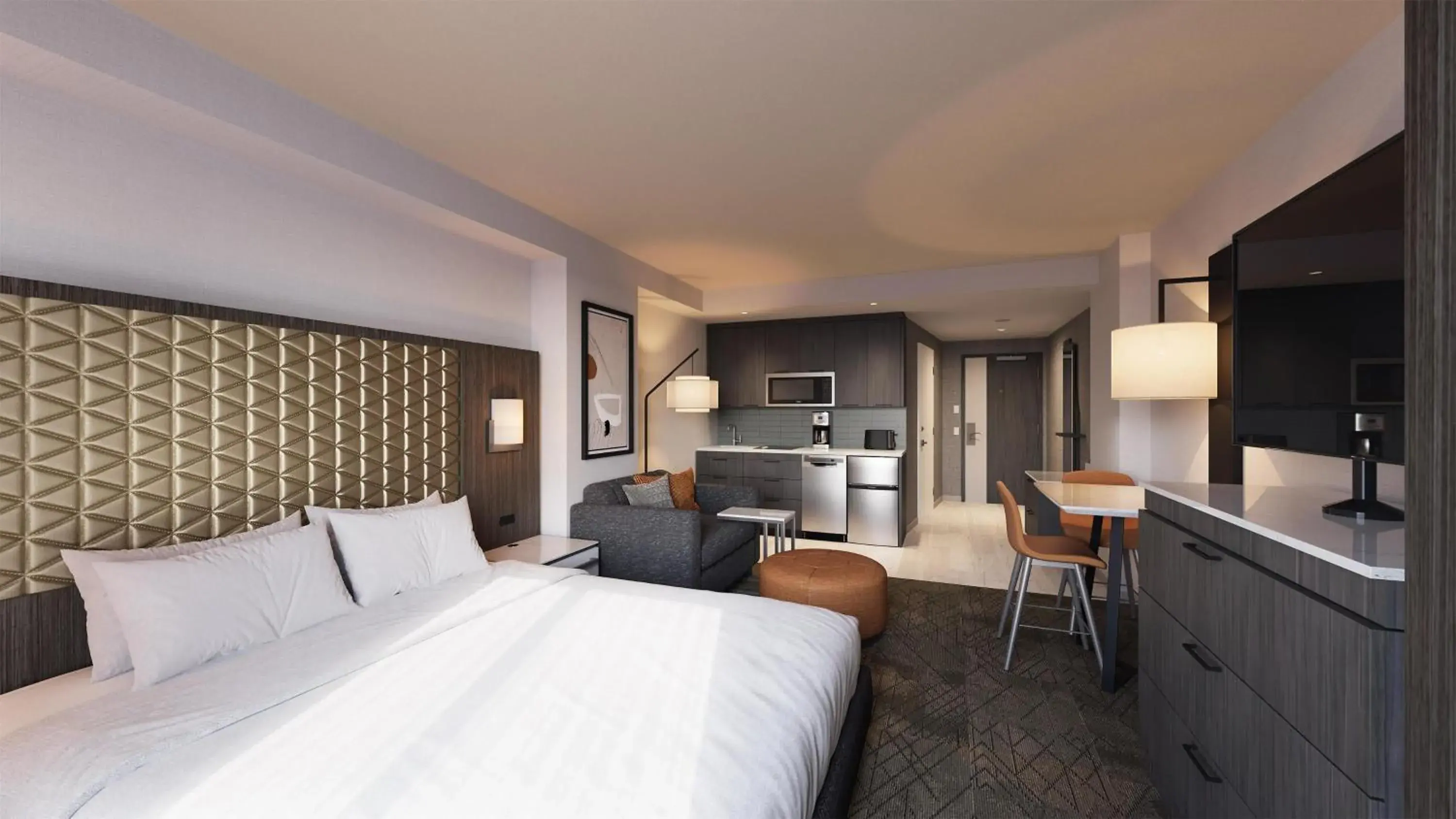 Bedroom, Bed in Hyatt House Washington DC Downtown Convention Center Bedroom, Bed in Hyatt House Washington DC Downtown Convention Center