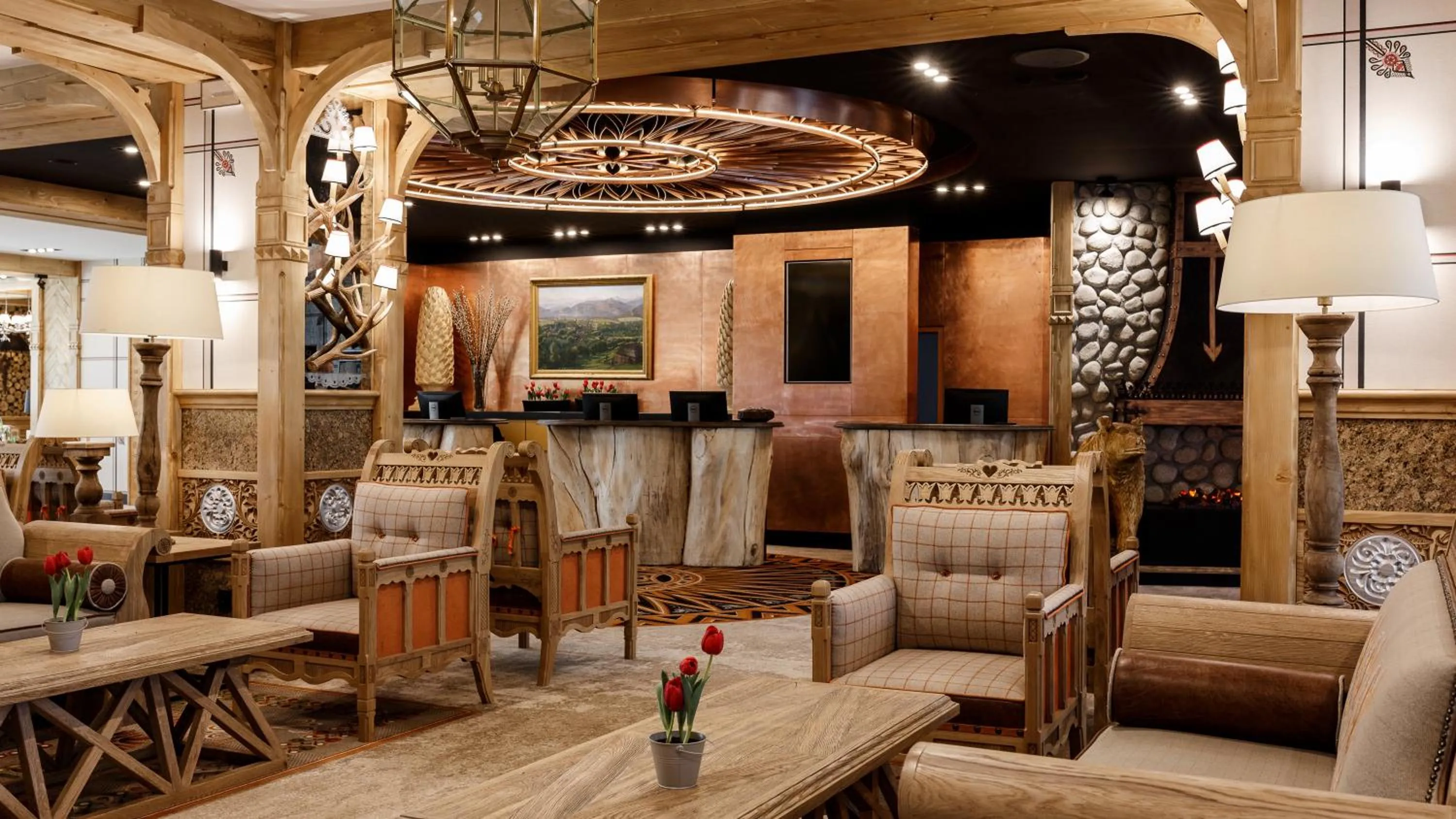 Lobby or reception in Bachleda Hotel Kasprowy