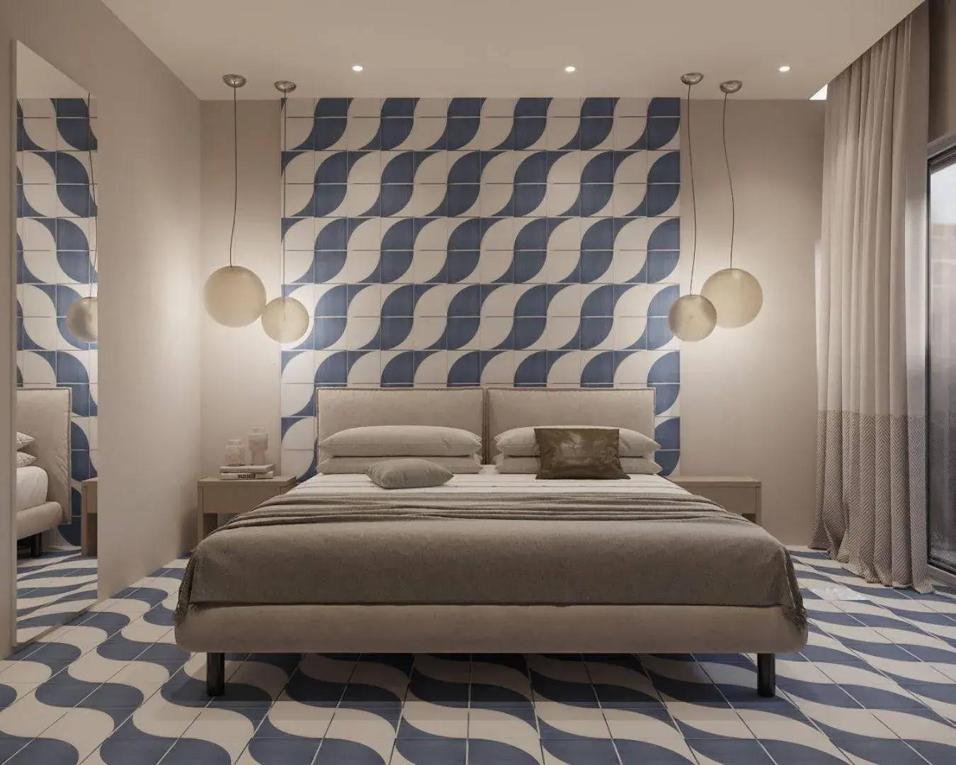 Bed in Hotel Rivage Bed in Hotel Rivage