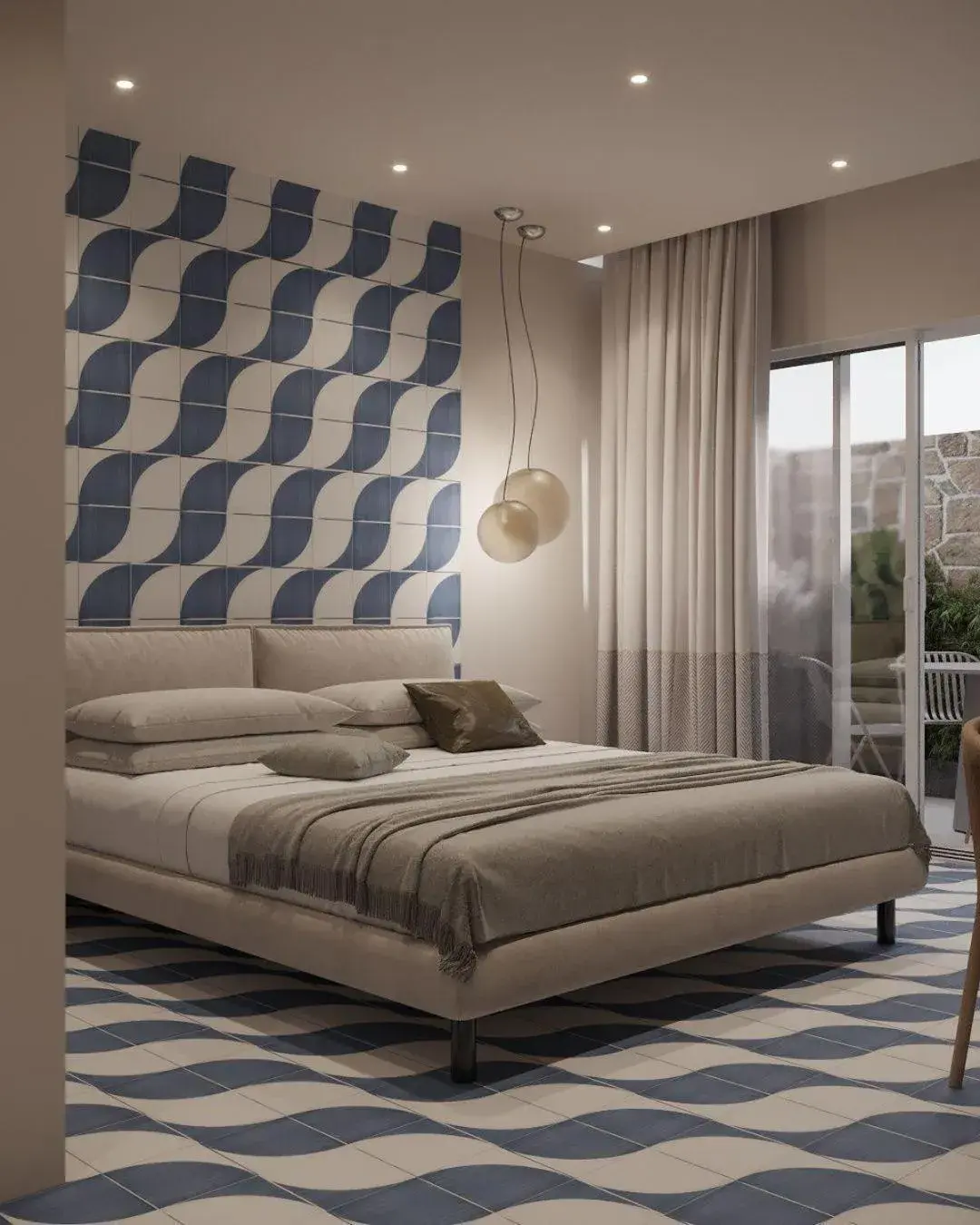 Bed in Hotel Rivage Bed in Hotel Rivage