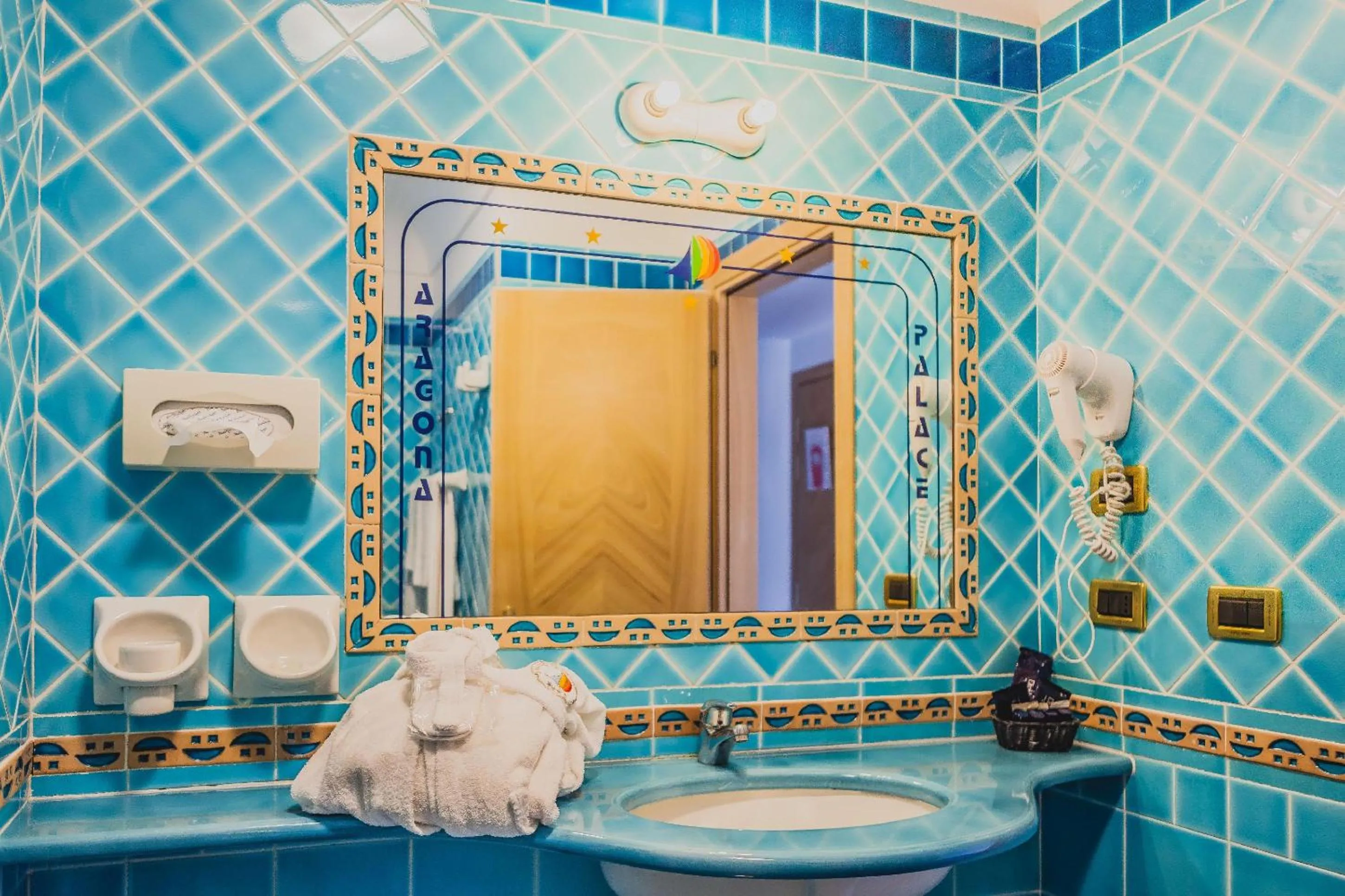 Bathroom in Aragona Palace Hotel & Spa