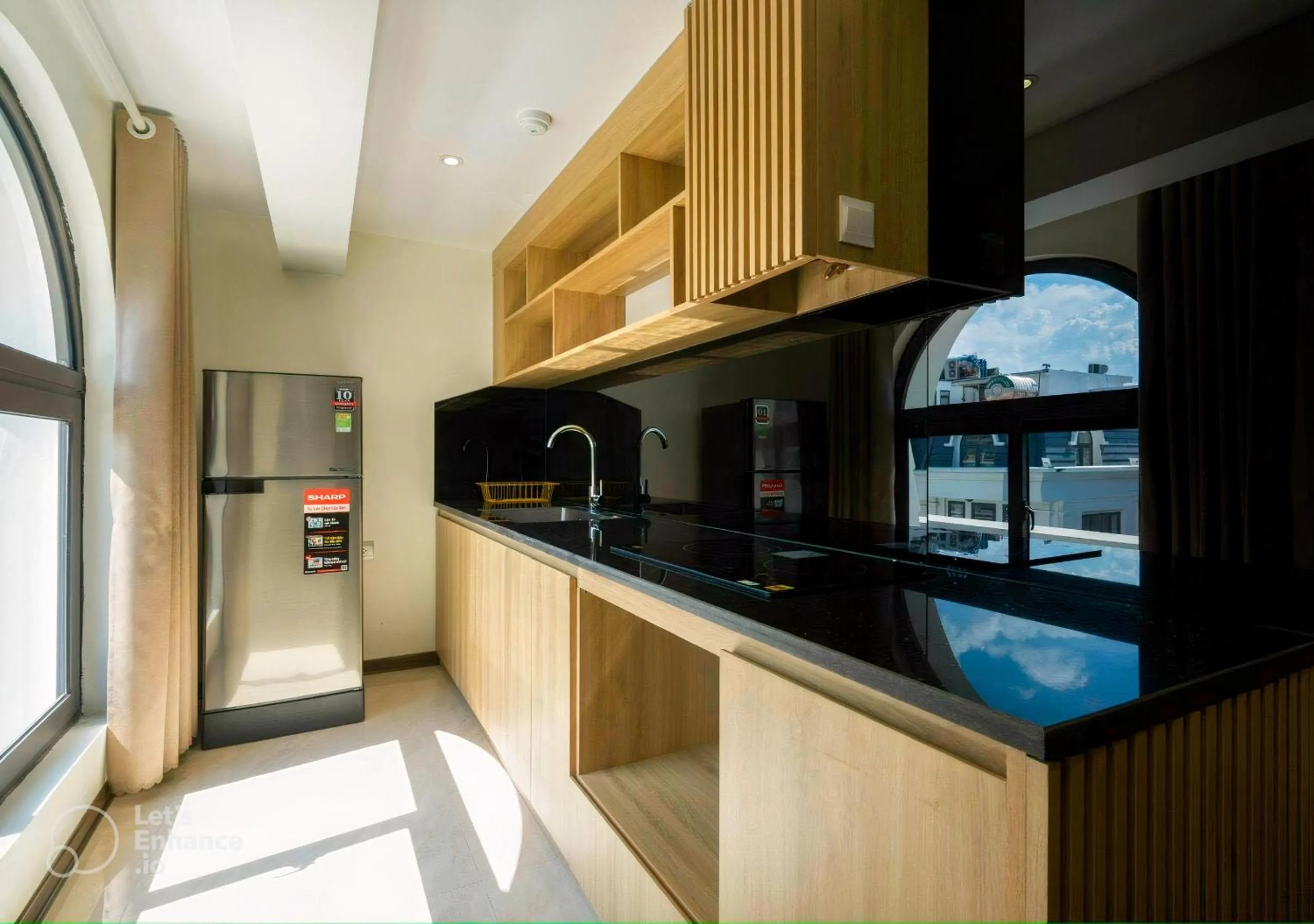 Kitchen or kitchenette in Harmony HaLong Hotel