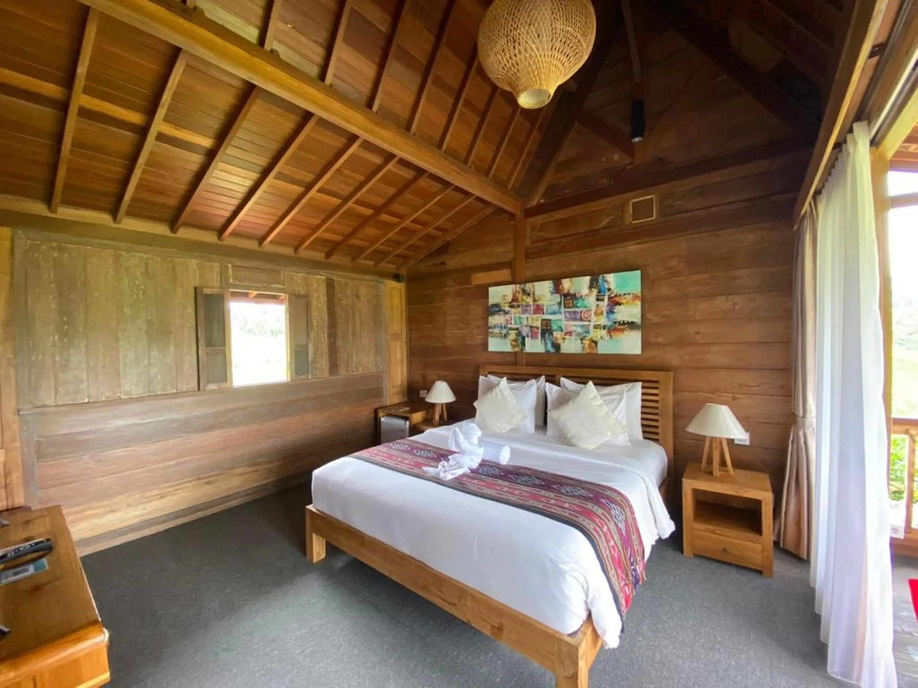 Bedroom, Bed in Kubu Sakian Villa and Restaurant Sidemen