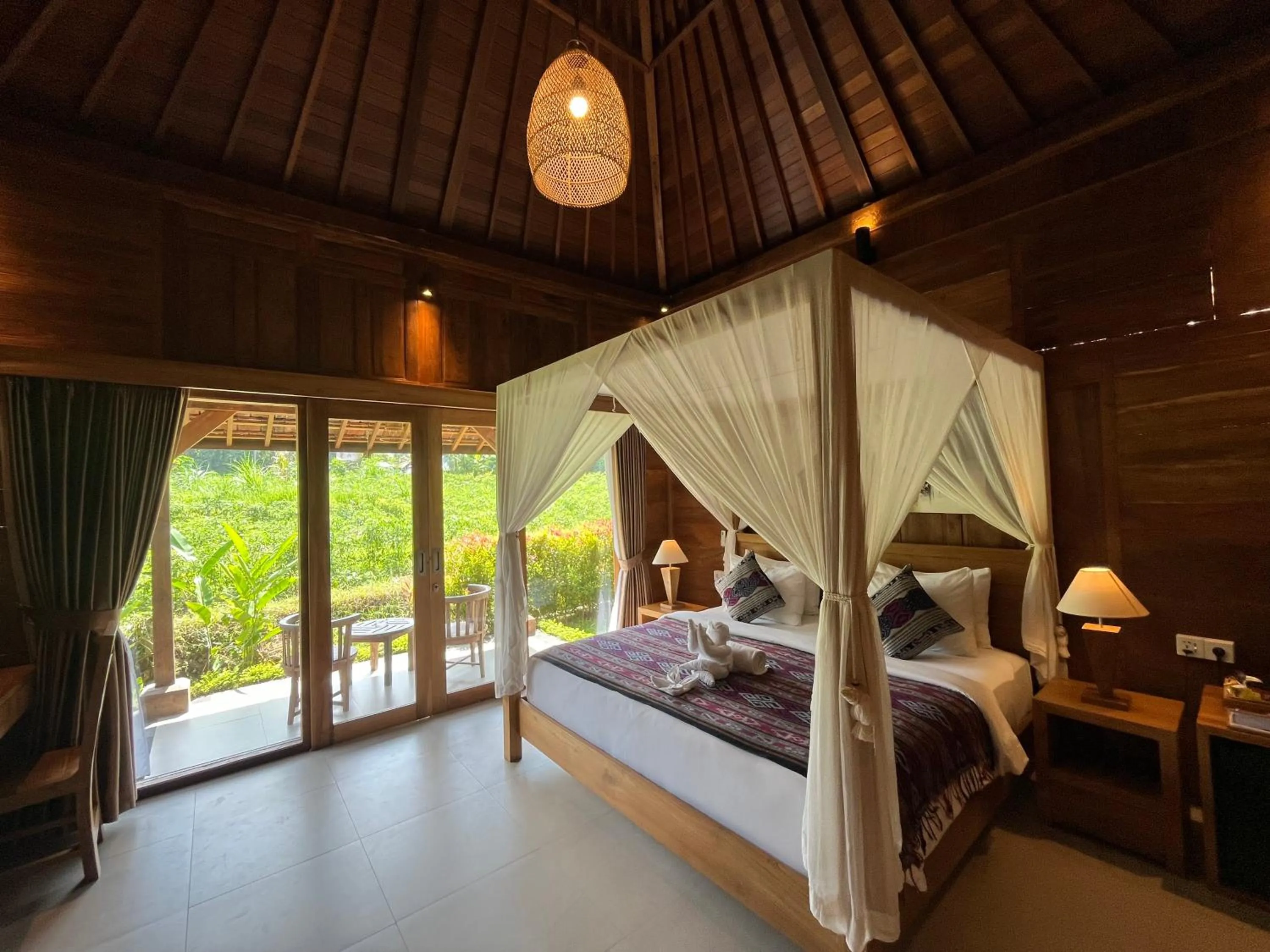 Bedroom, Bed in Kubu Sakian Villa and Restaurant Sidemen