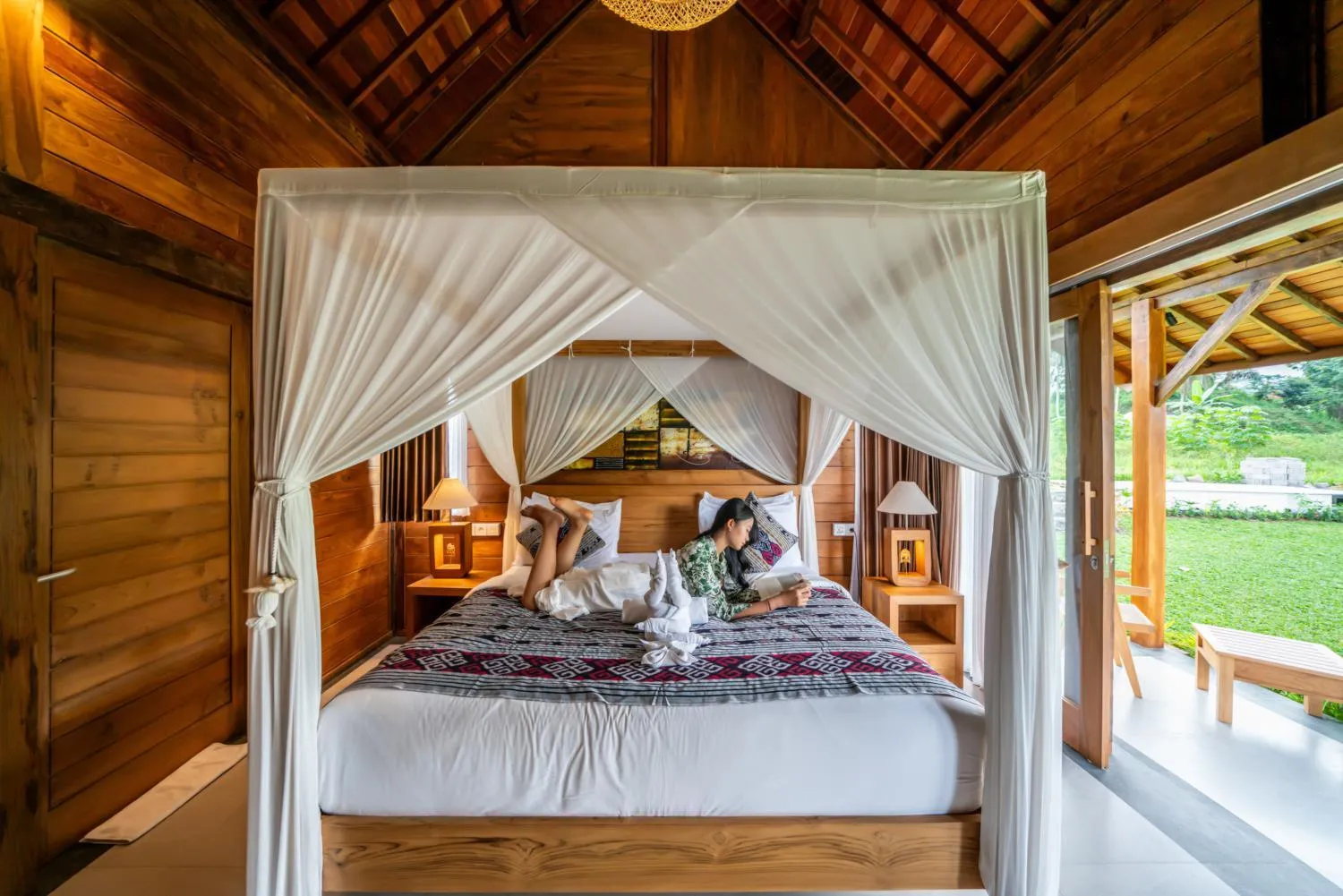 Bedroom, Bed in Kubu Sakian Villa and Restaurant Sidemen