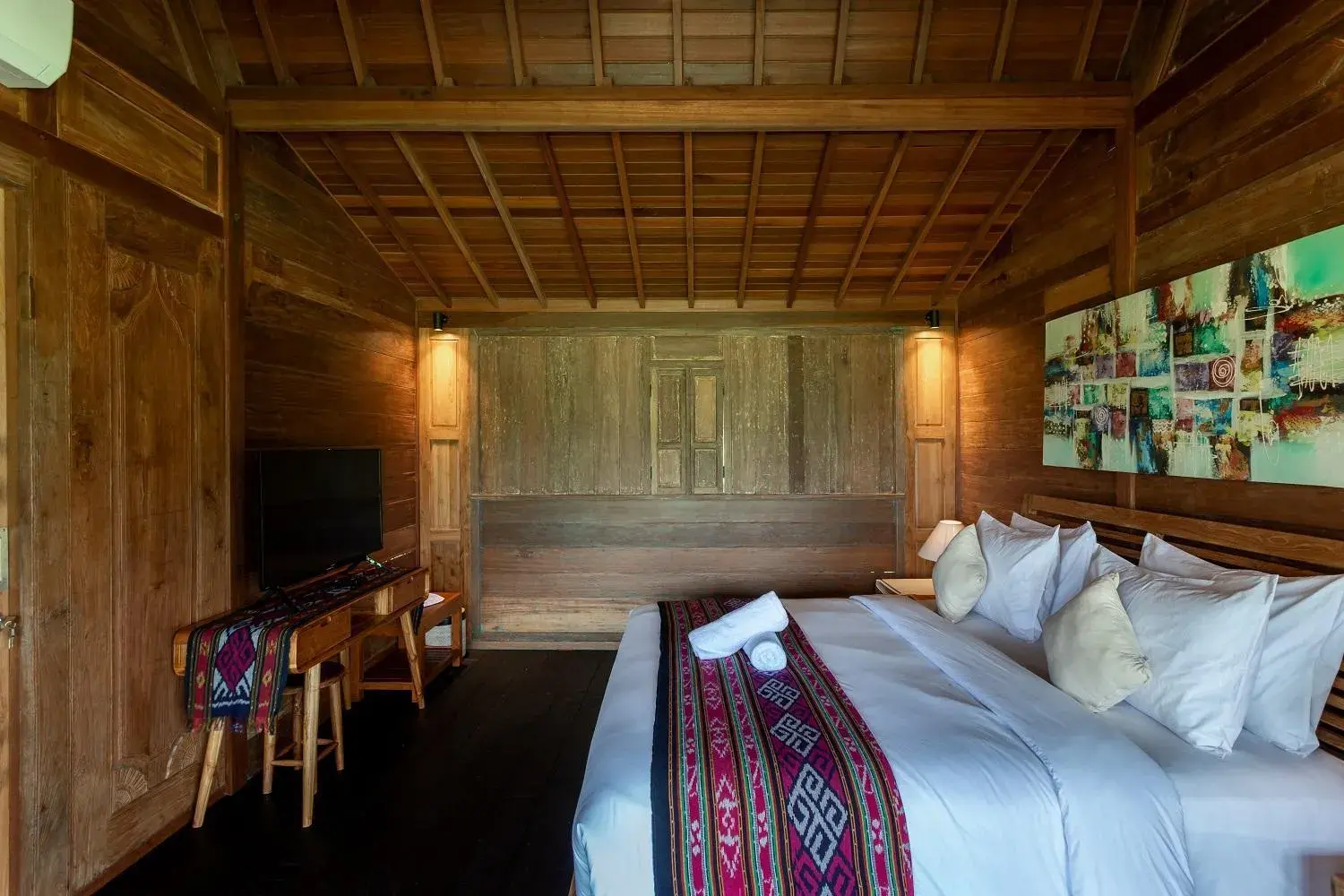 Bed in Kubu Sakian Villa and Restaurant Sidemen Bed in Kubu Sakian Villa and Restaurant Sidemen