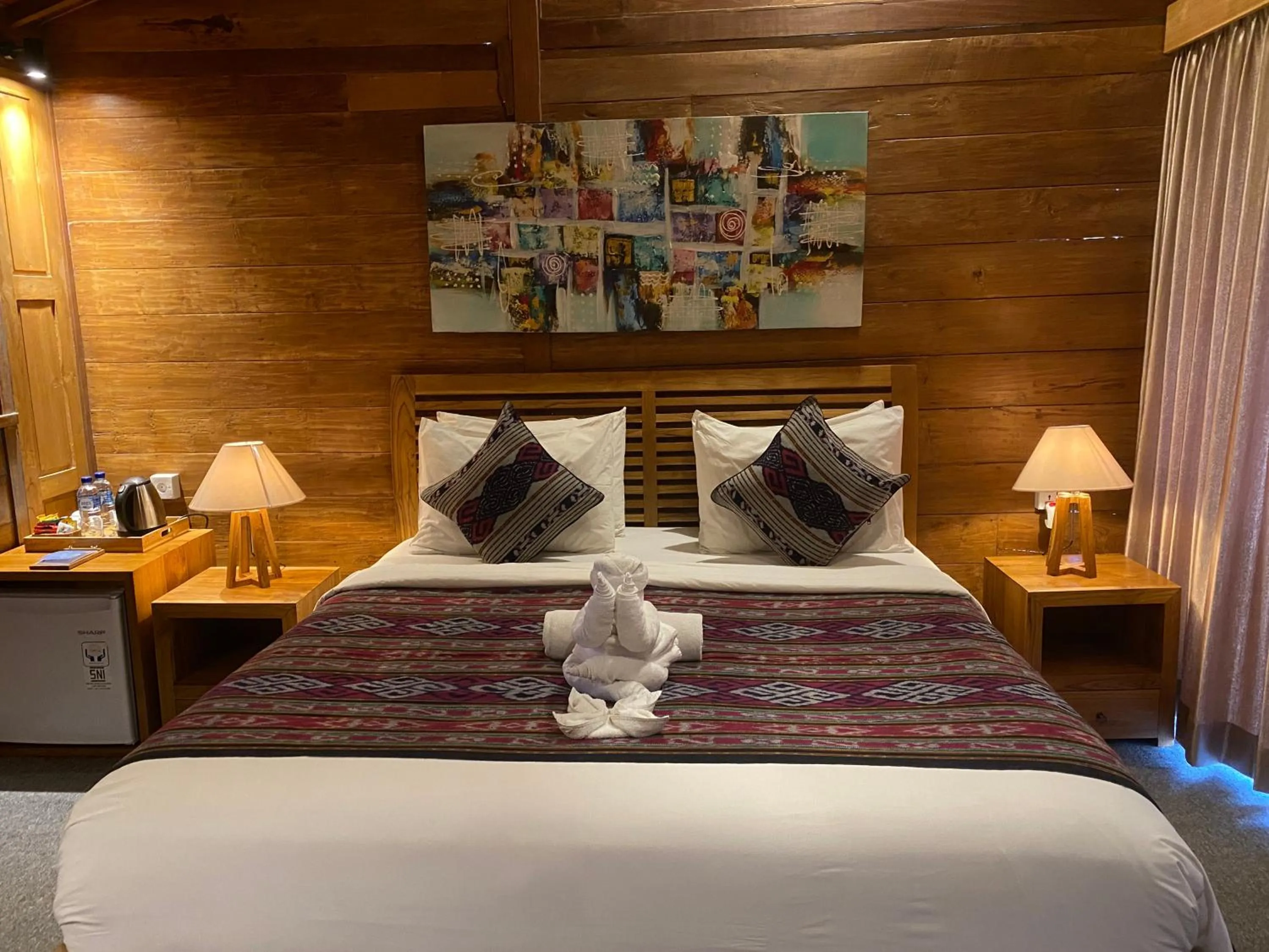 Bedroom, Bed in Kubu Sakian Villa and Restaurant Sidemen