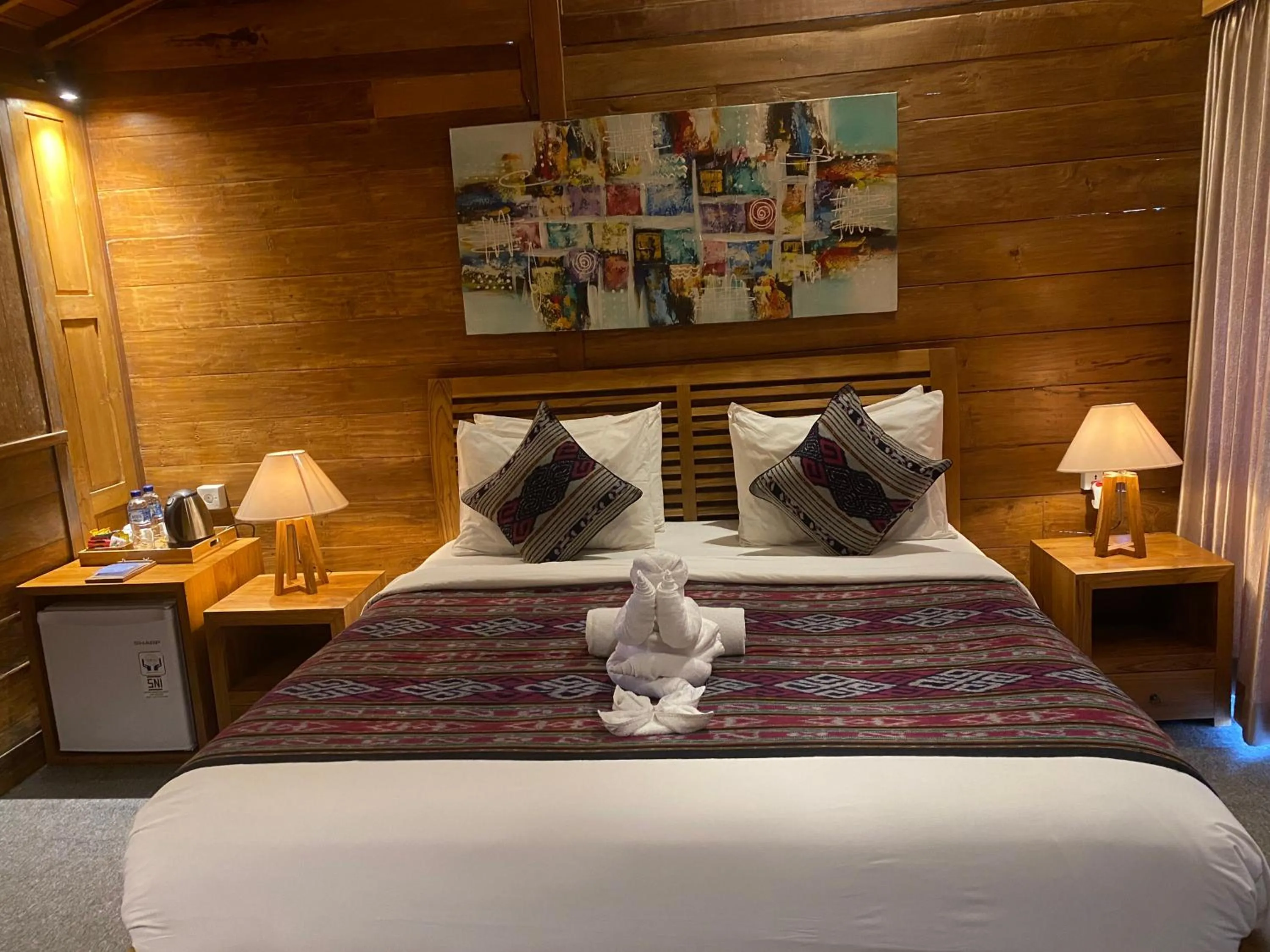 Bedroom, Bed in Kubu Sakian Villa and Restaurant Sidemen