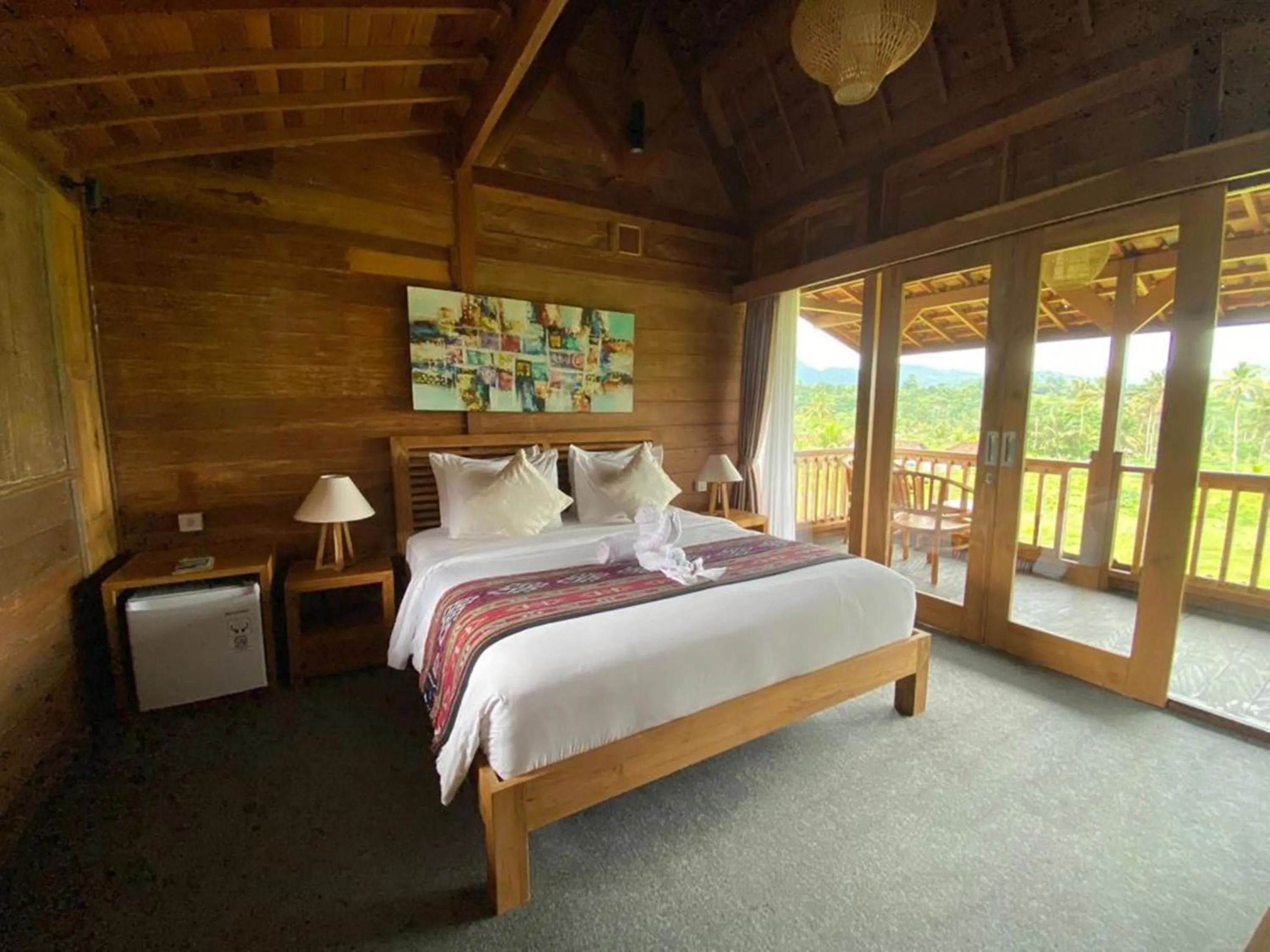 Bedroom, Bed in Kubu Sakian Villa and Restaurant Sidemen