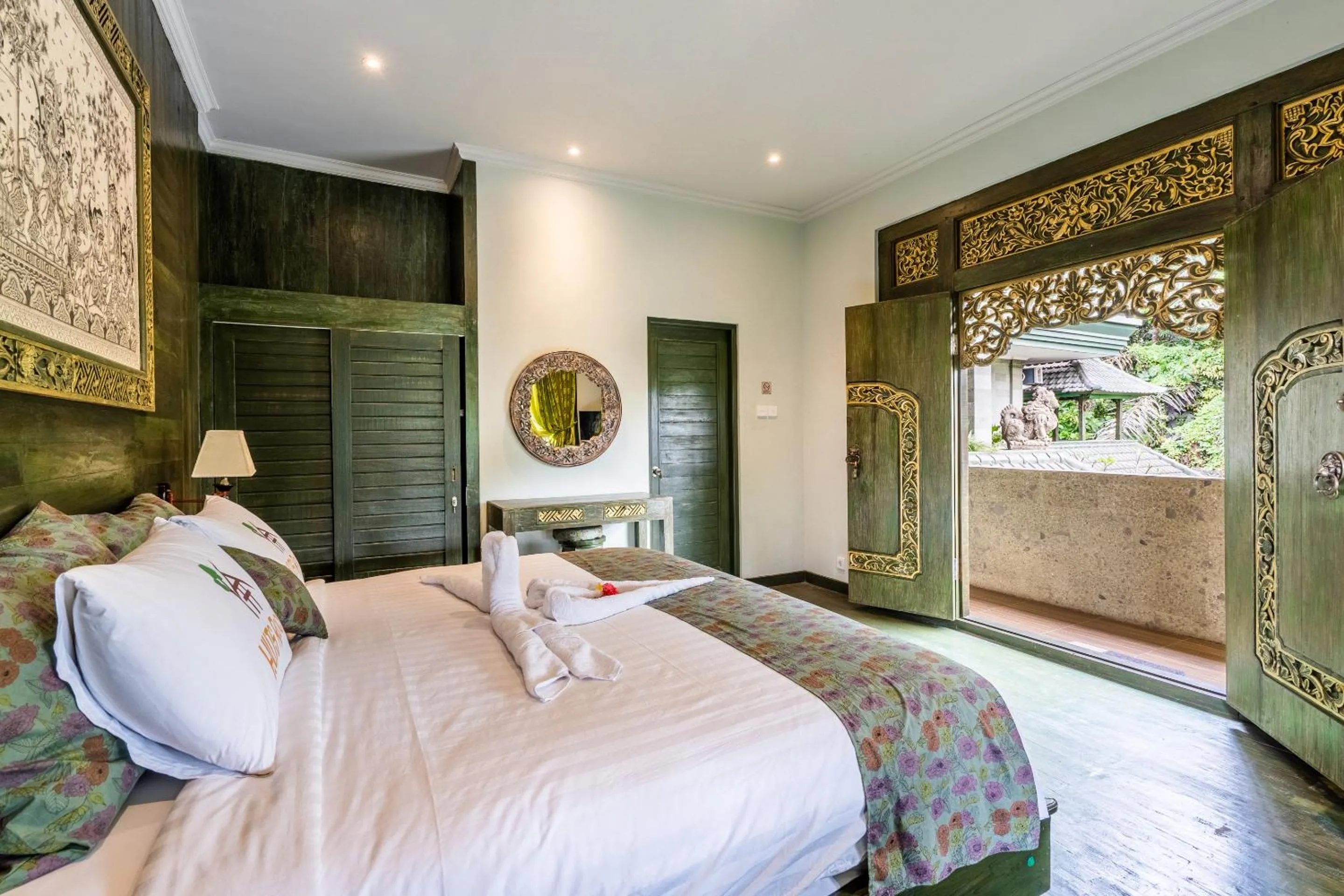 Bed in Huts Rock Ubud