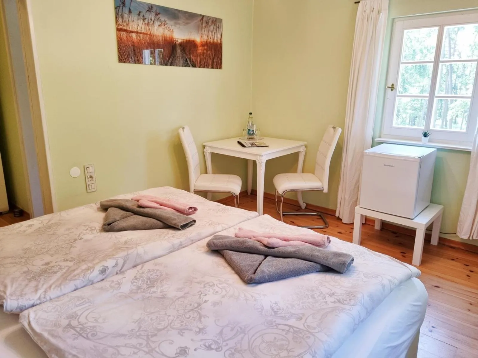 Bed in Strandhotel Lindequist