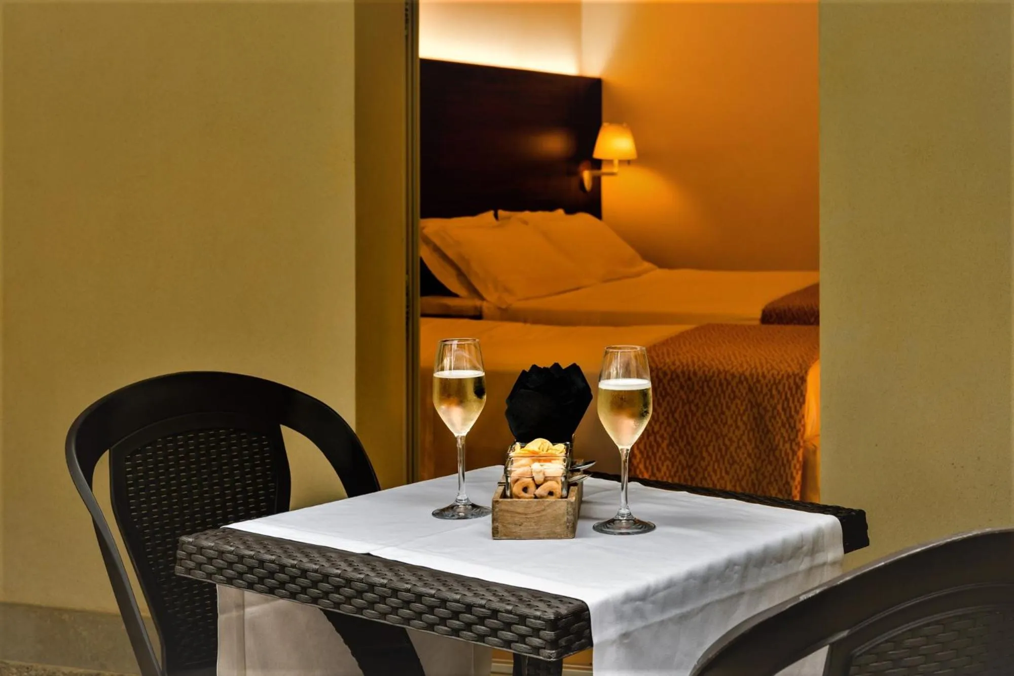 Bed in Delfina Palace Hotel